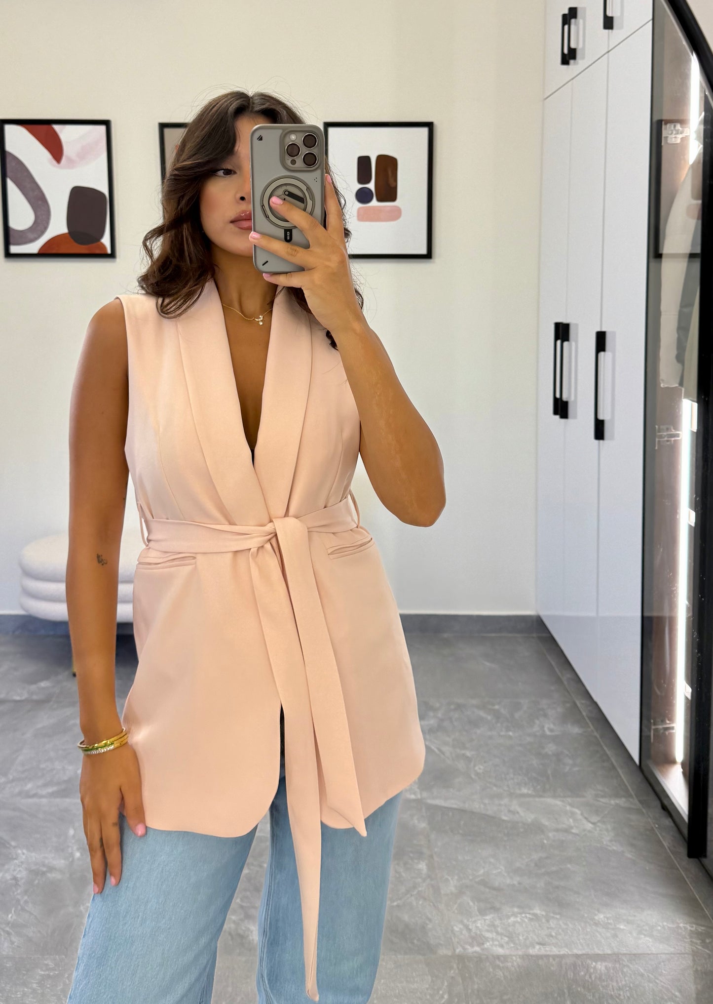 Belted Vest