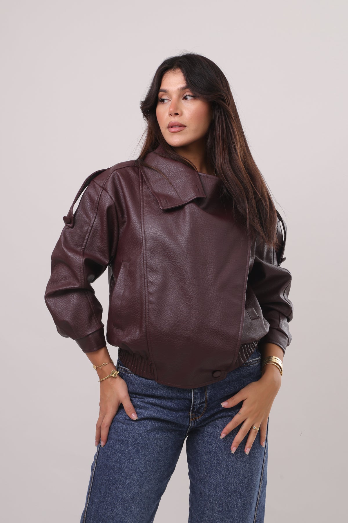 The leather bomber jacket
