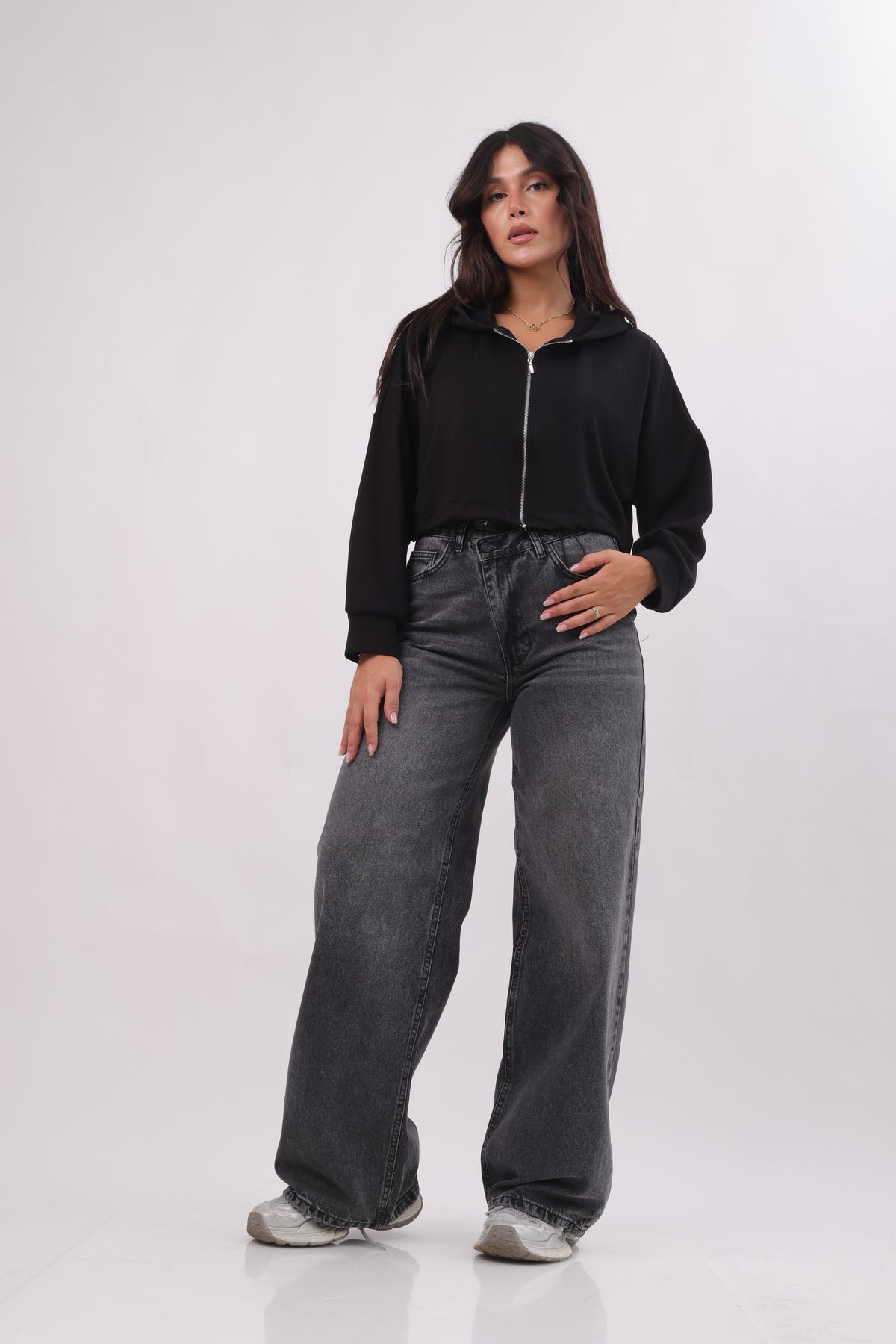 Greyish-Black Denim