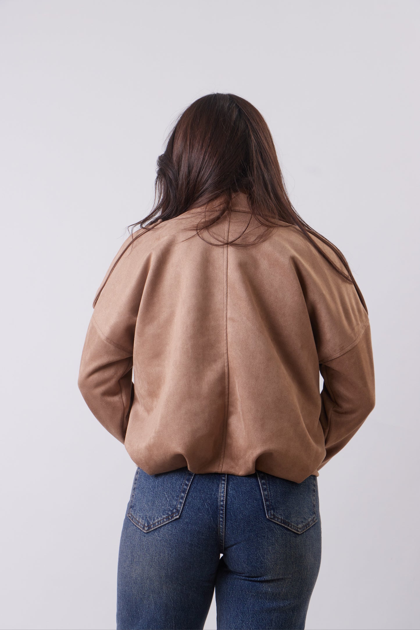 Suede Effect Jacket