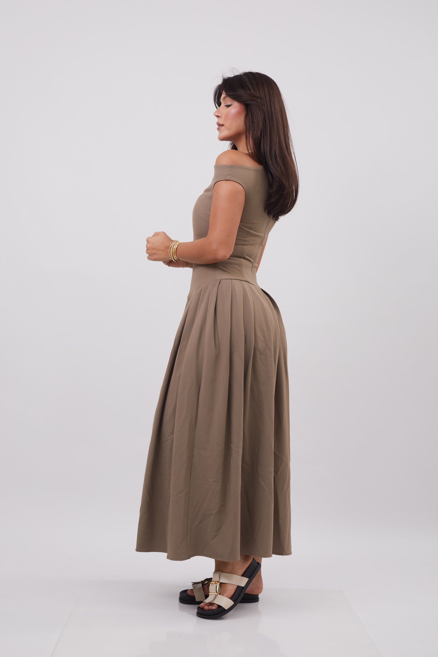 Asymmetric Midi Dress