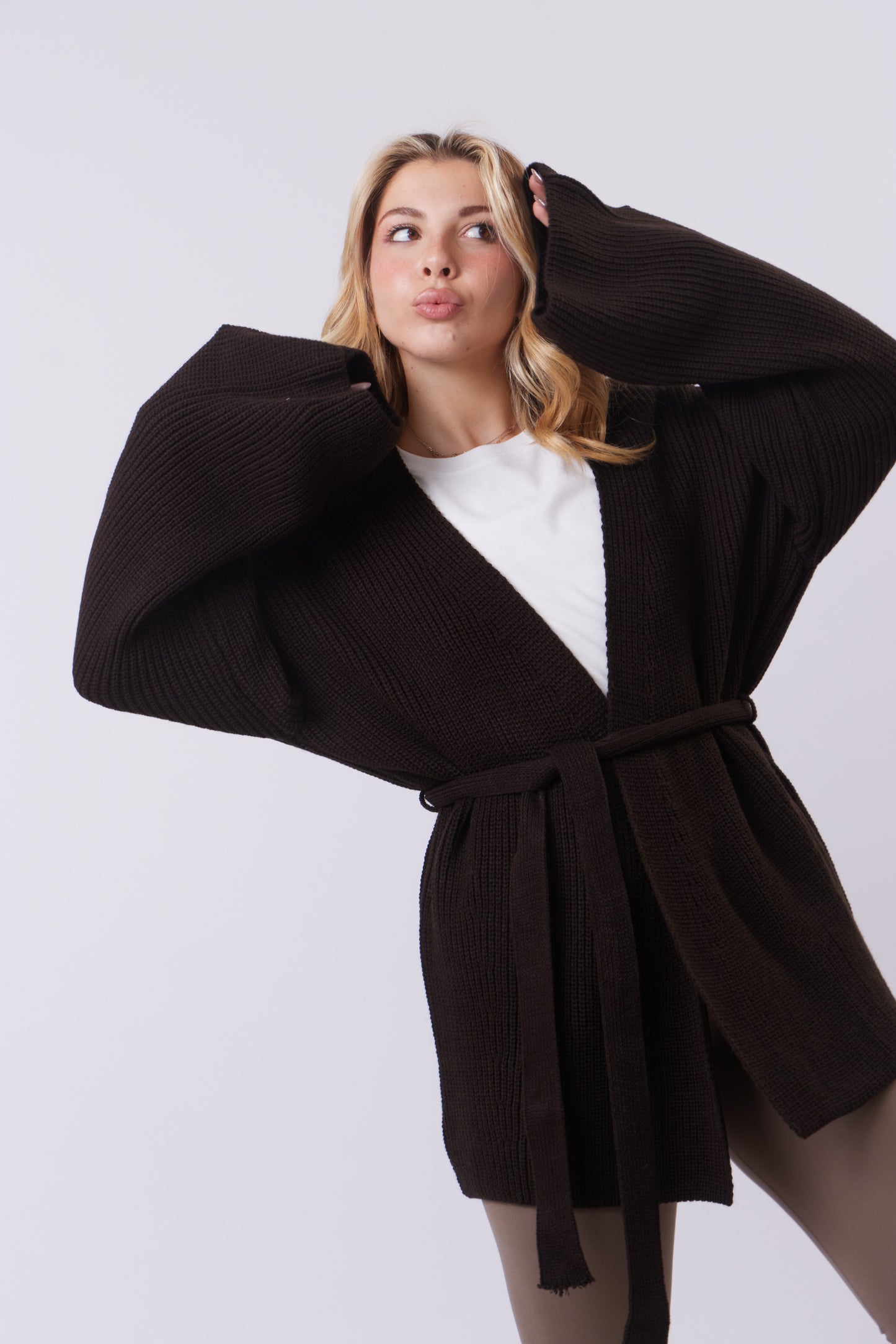 Oversized Thick Wool Cardigan