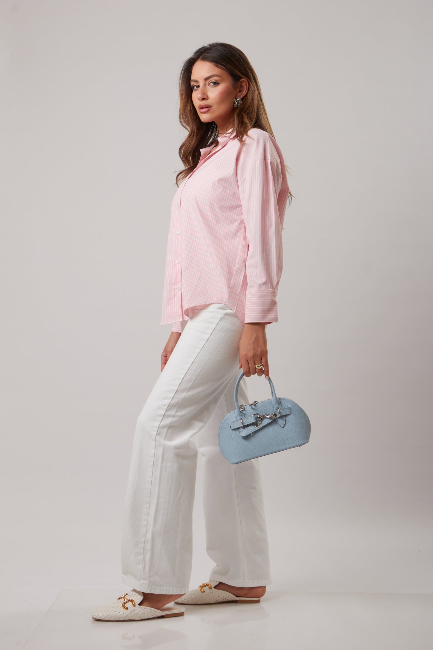 “Blossom Striped Shirt