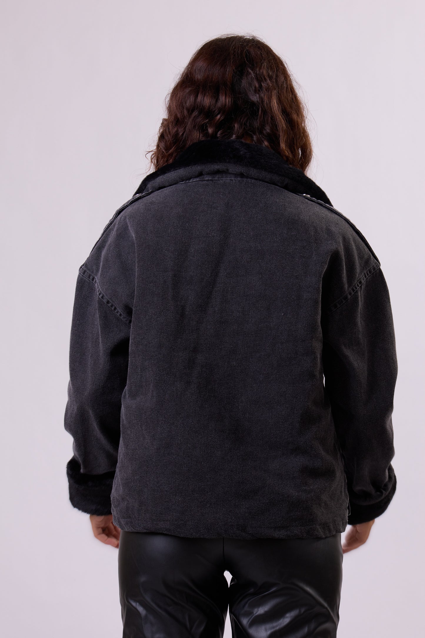 "Furry" Denim Jacket.