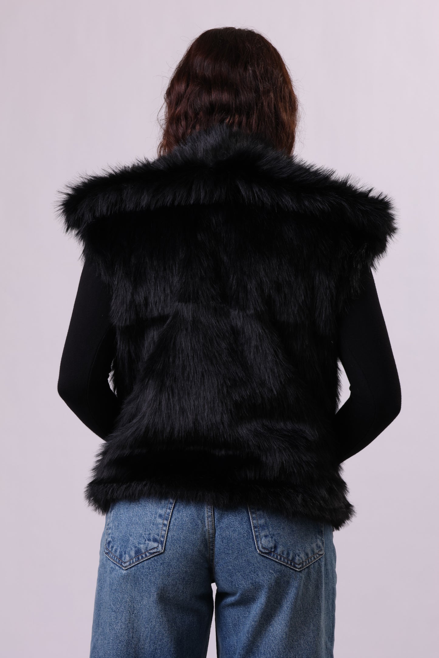 Faux-Fur Fluffy Vest.