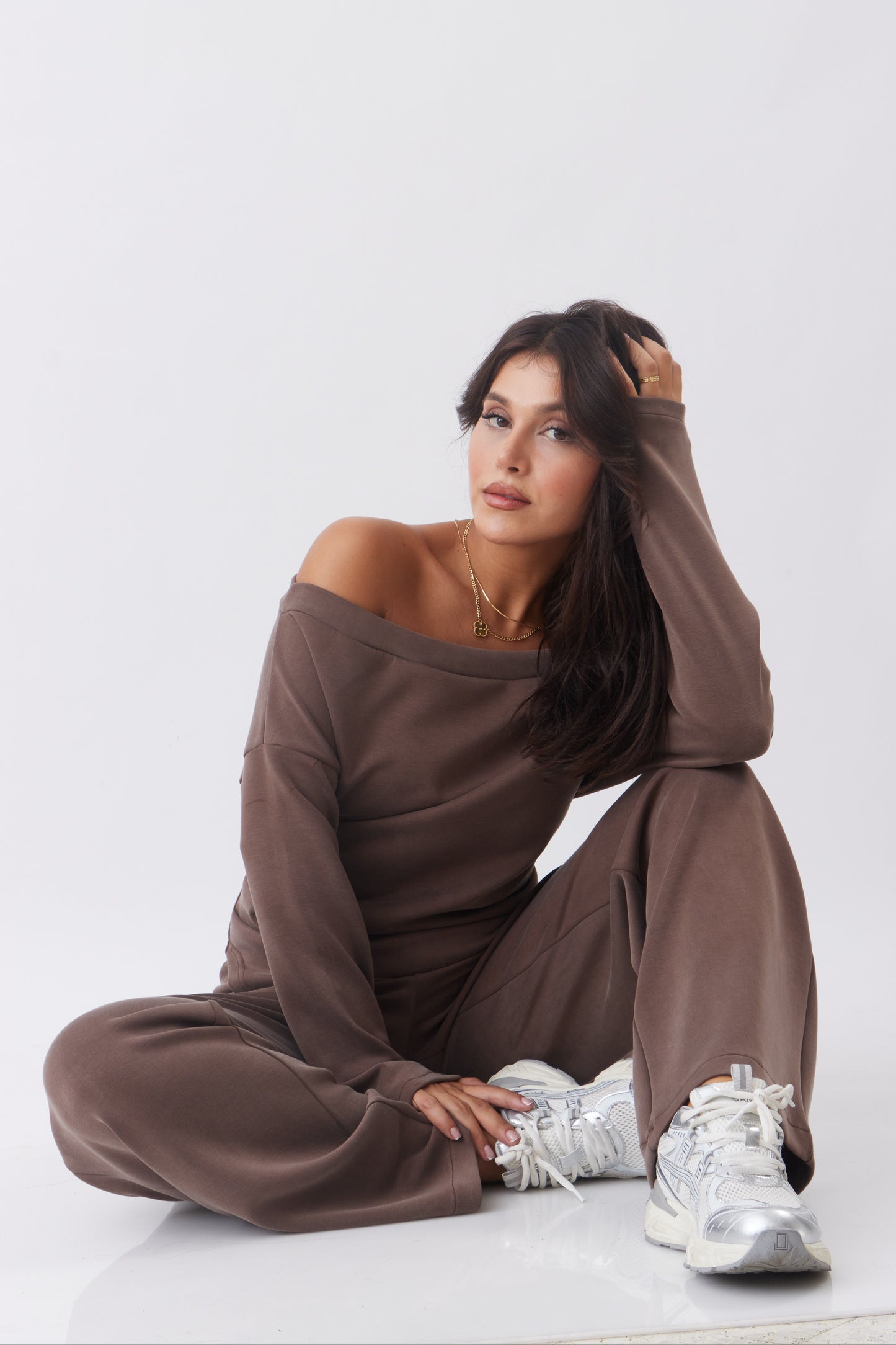 "Lysa"Off-shoulders Set Assymetric