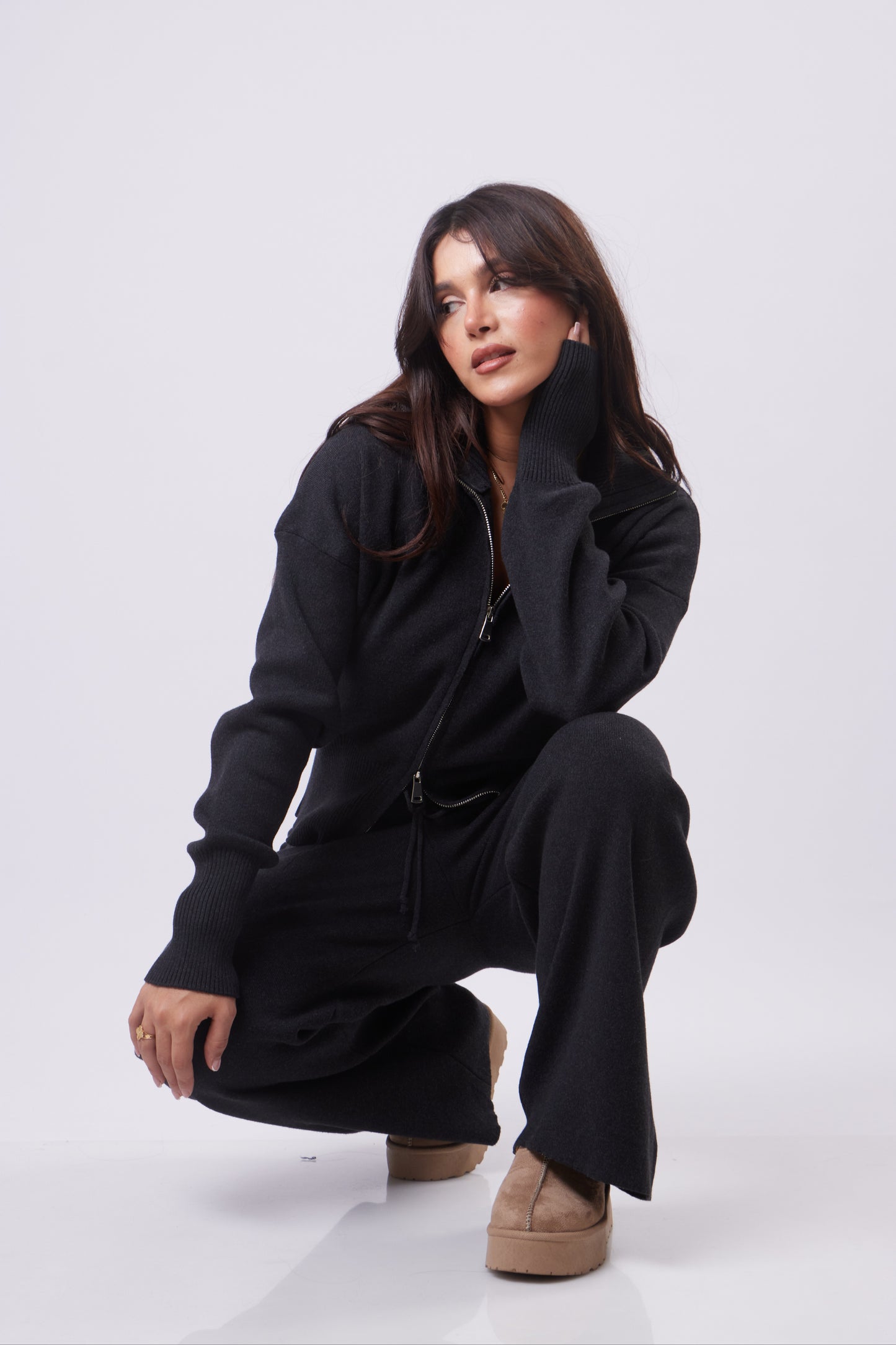 Wool Double Zipper Set