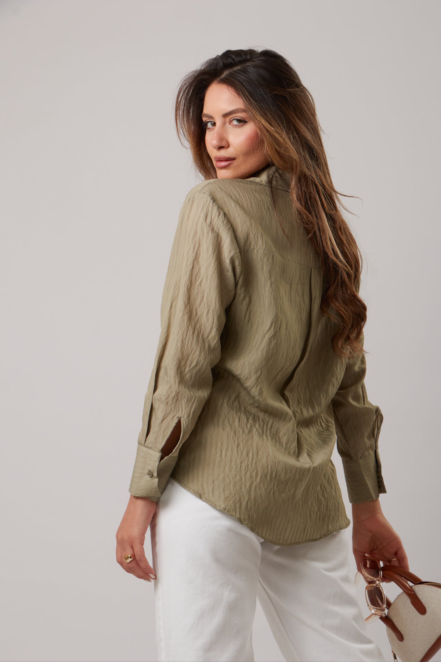Plain Striped Linen Shirt