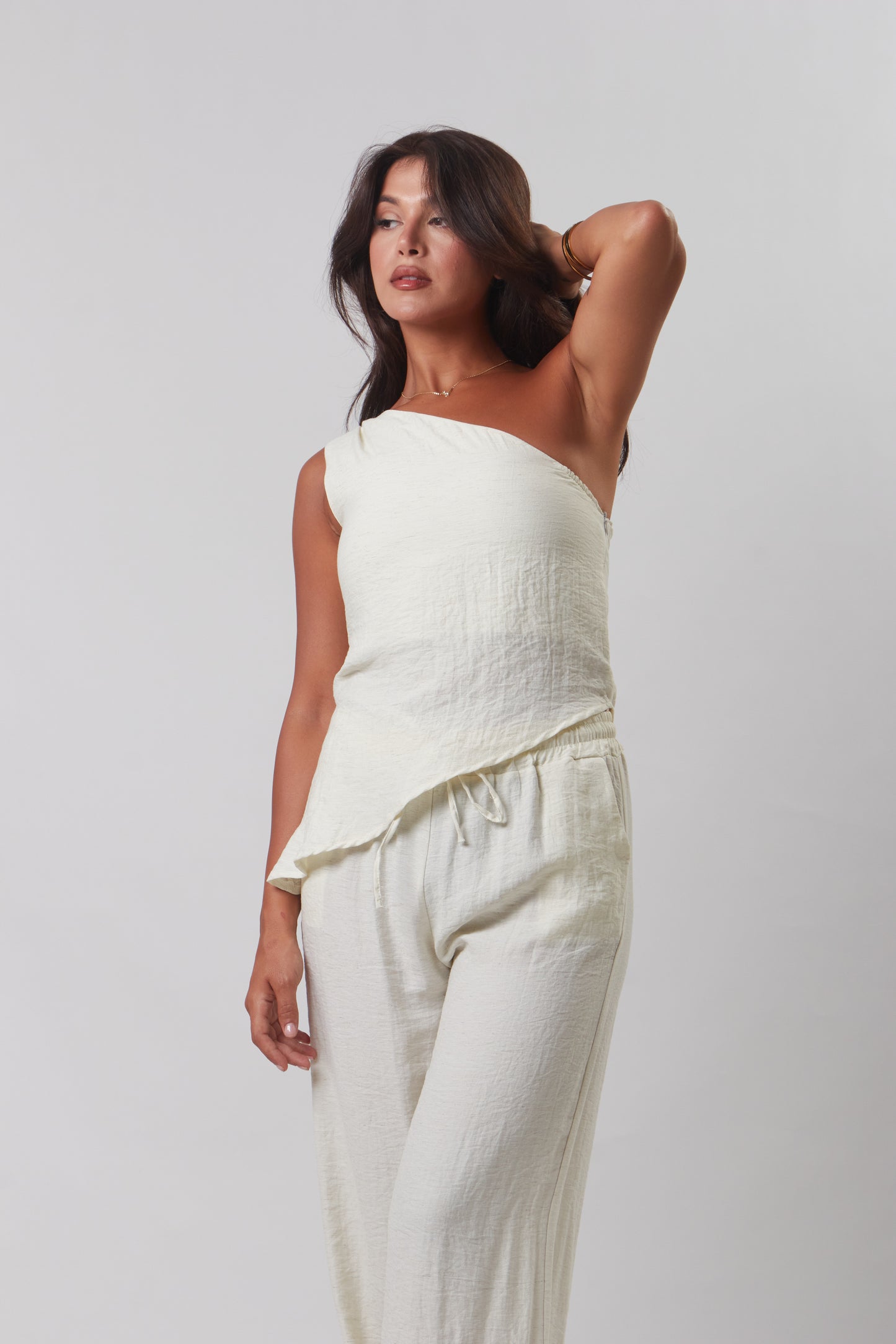 One Shoulder Asymmetric set
