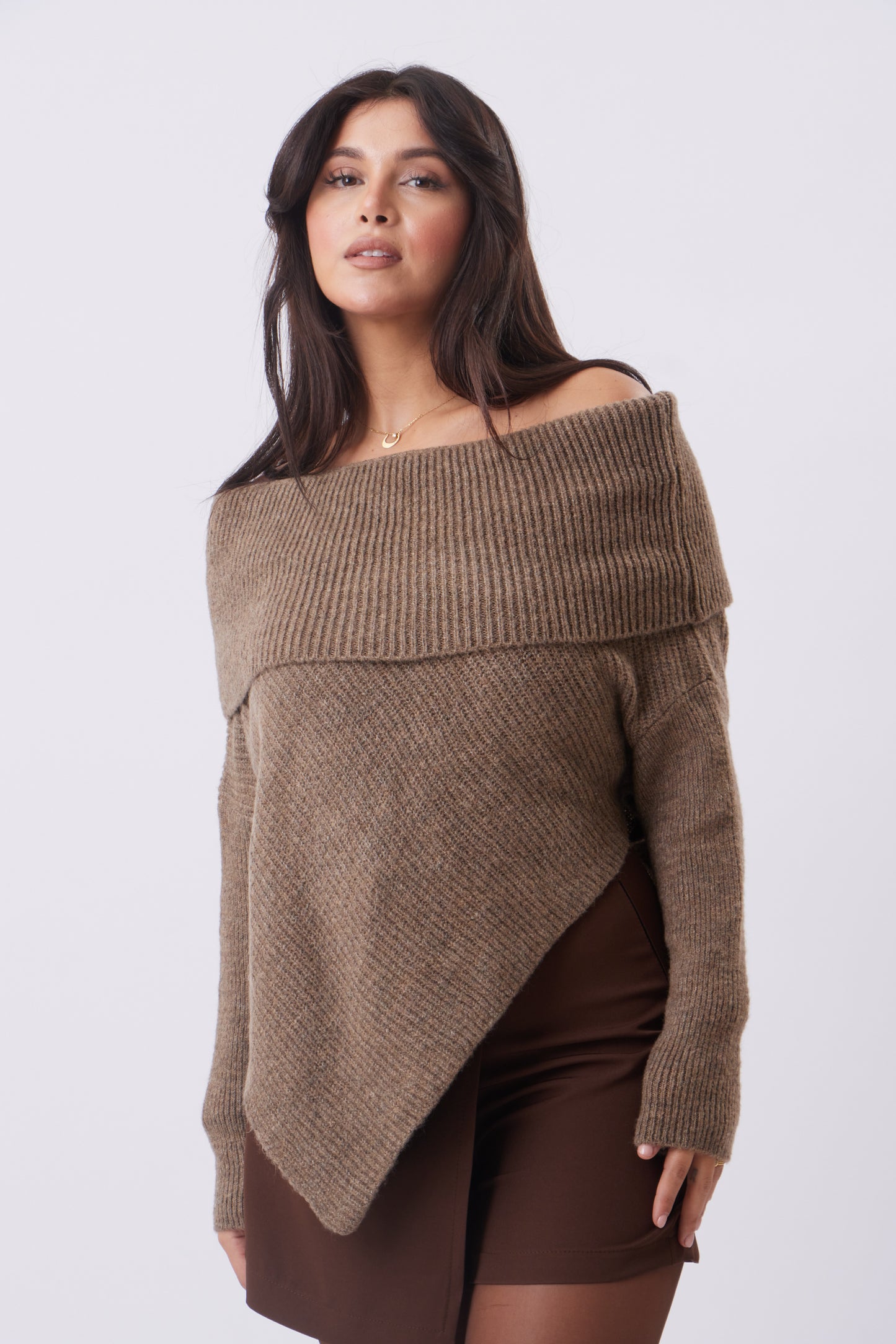 Sculpt Off-Shoulder Tunic.