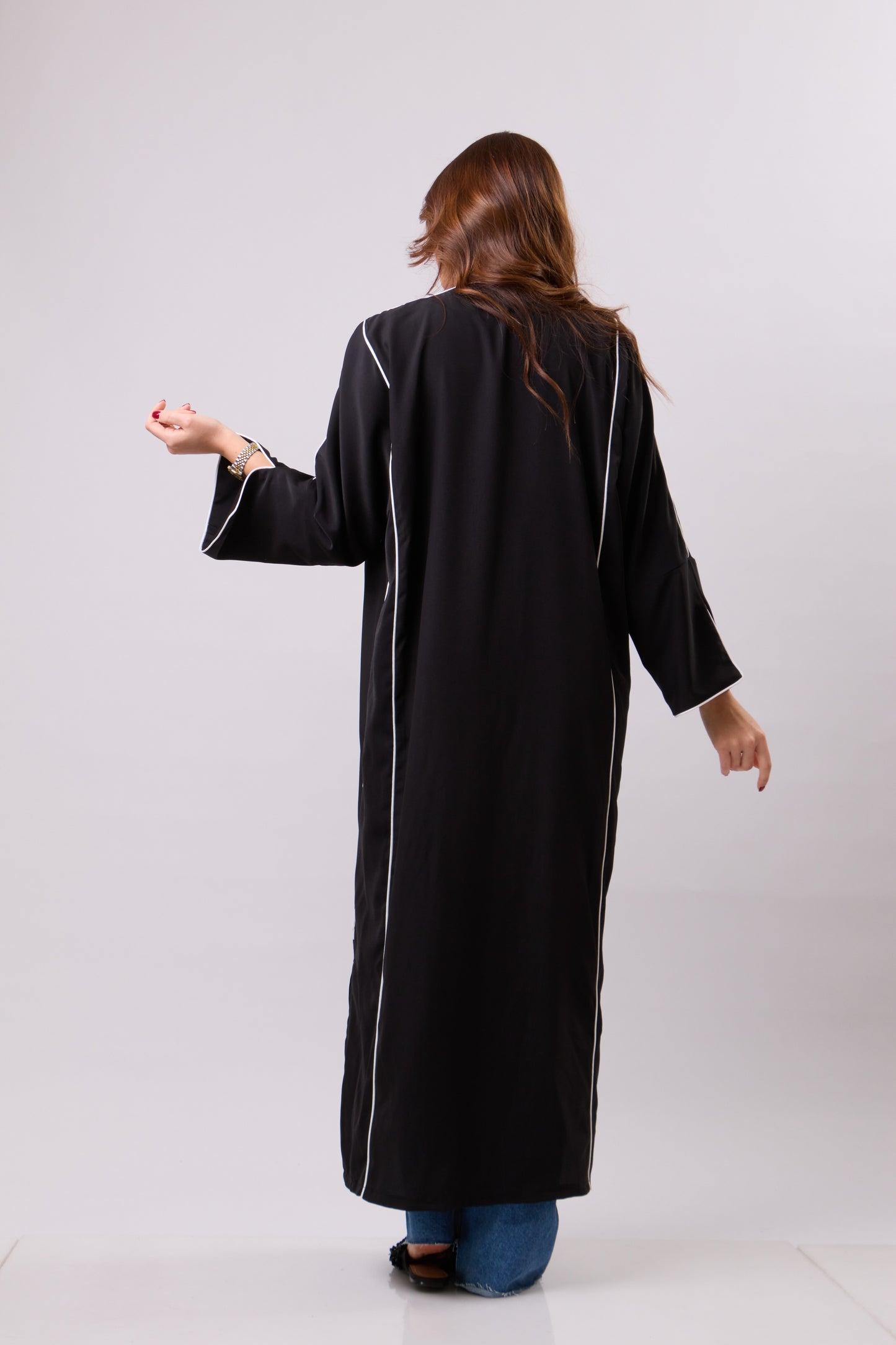 Black & White Abaya