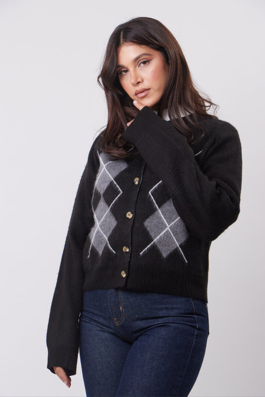 Argyle Cardigan