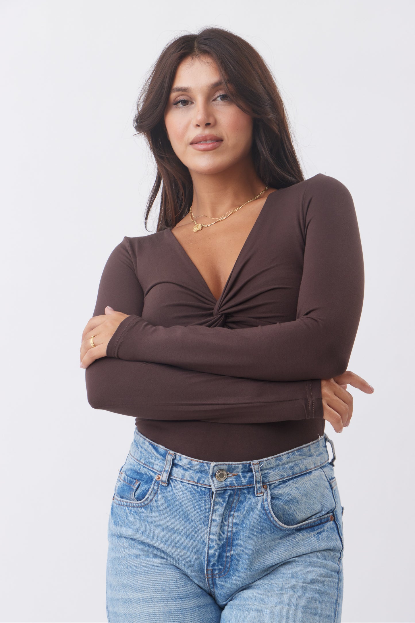 Twisted V-Neck Basic