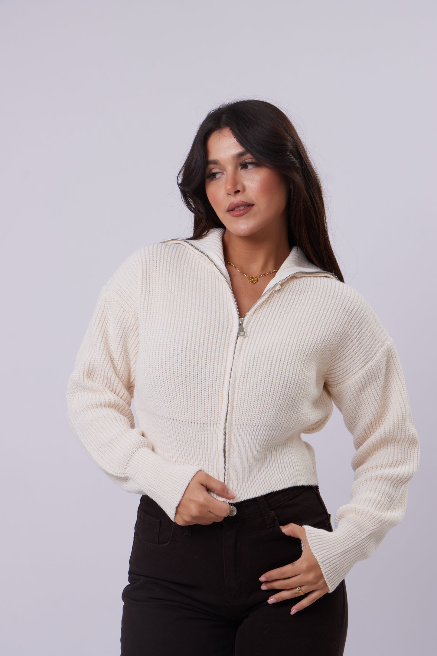 Cozy Zip-up knit