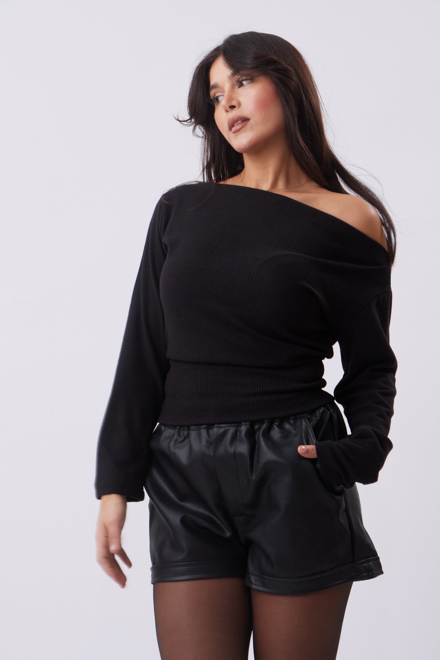 Aria Asymmetric Knit