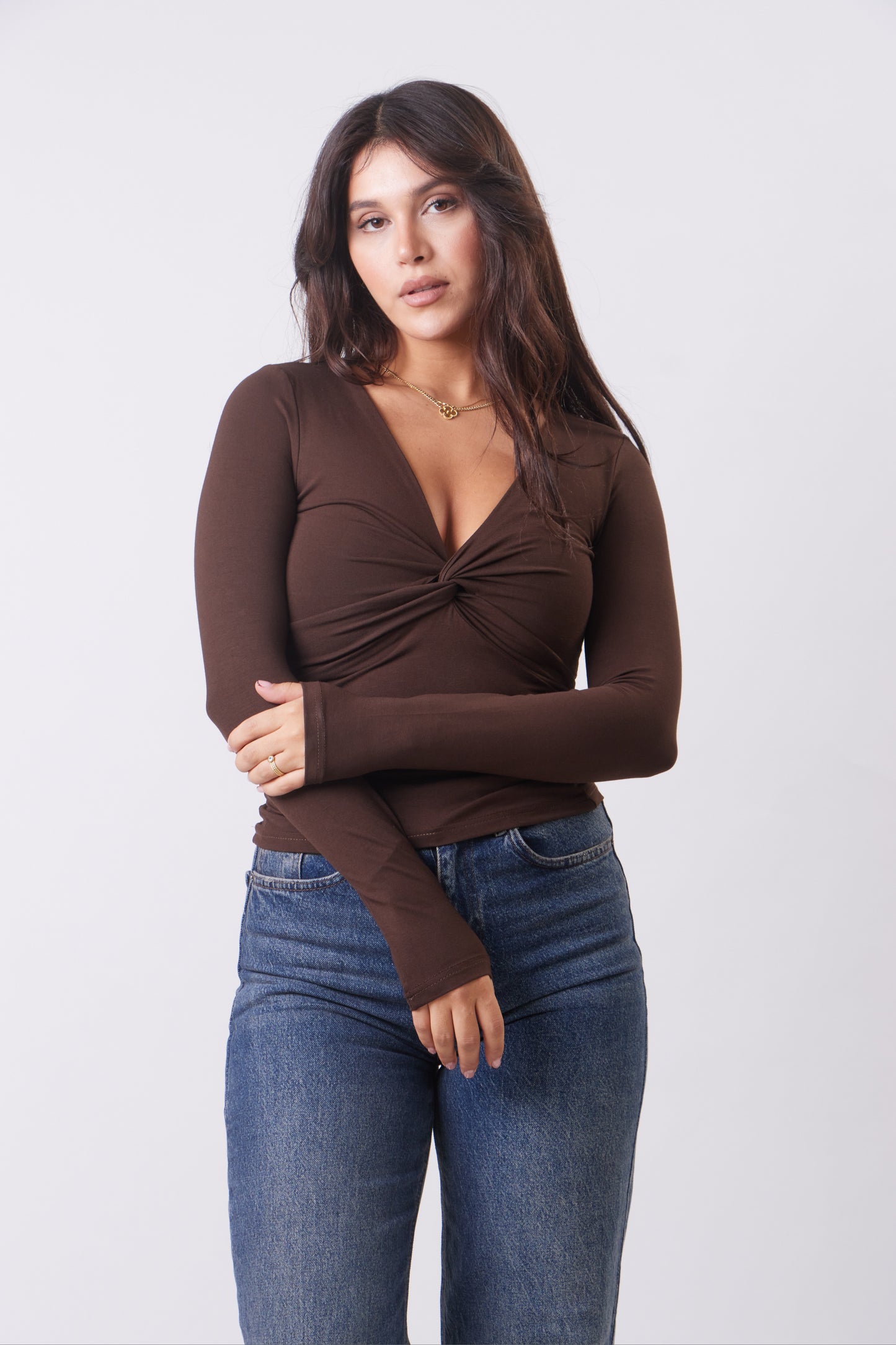 Twisted V-Neck Basic