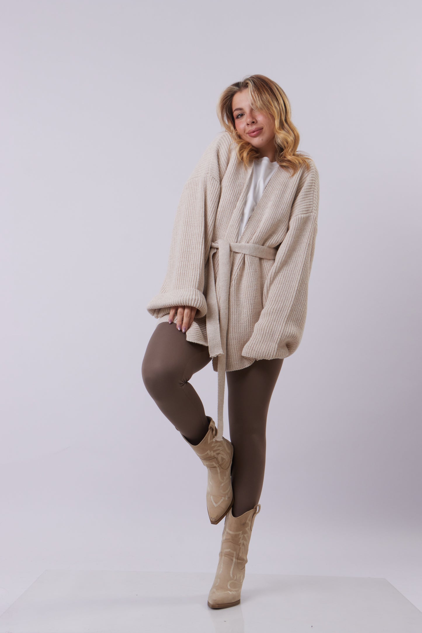 Oversized Thick Wool Cardigan