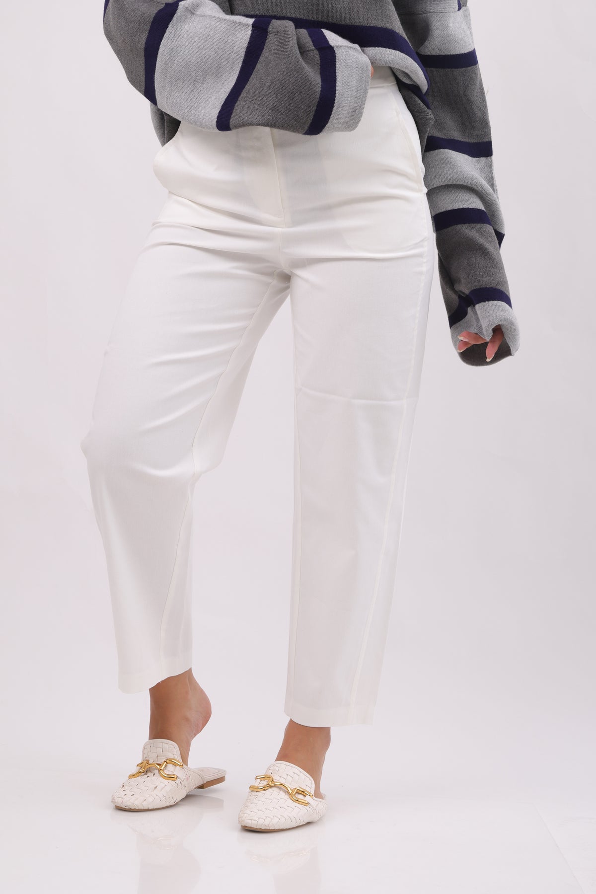 Cropped Straight Tailored Trouser