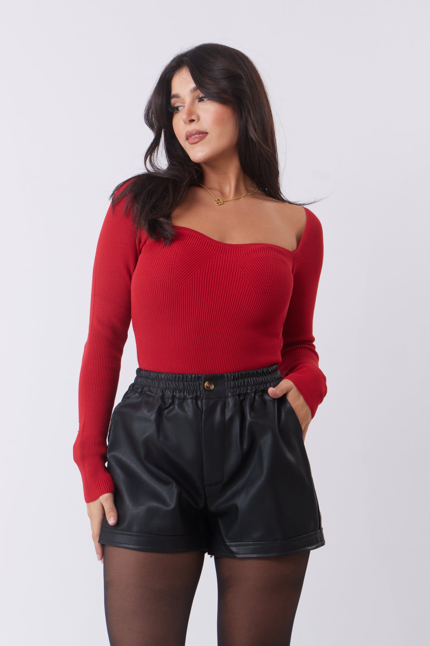 Sweetheart Knit Top