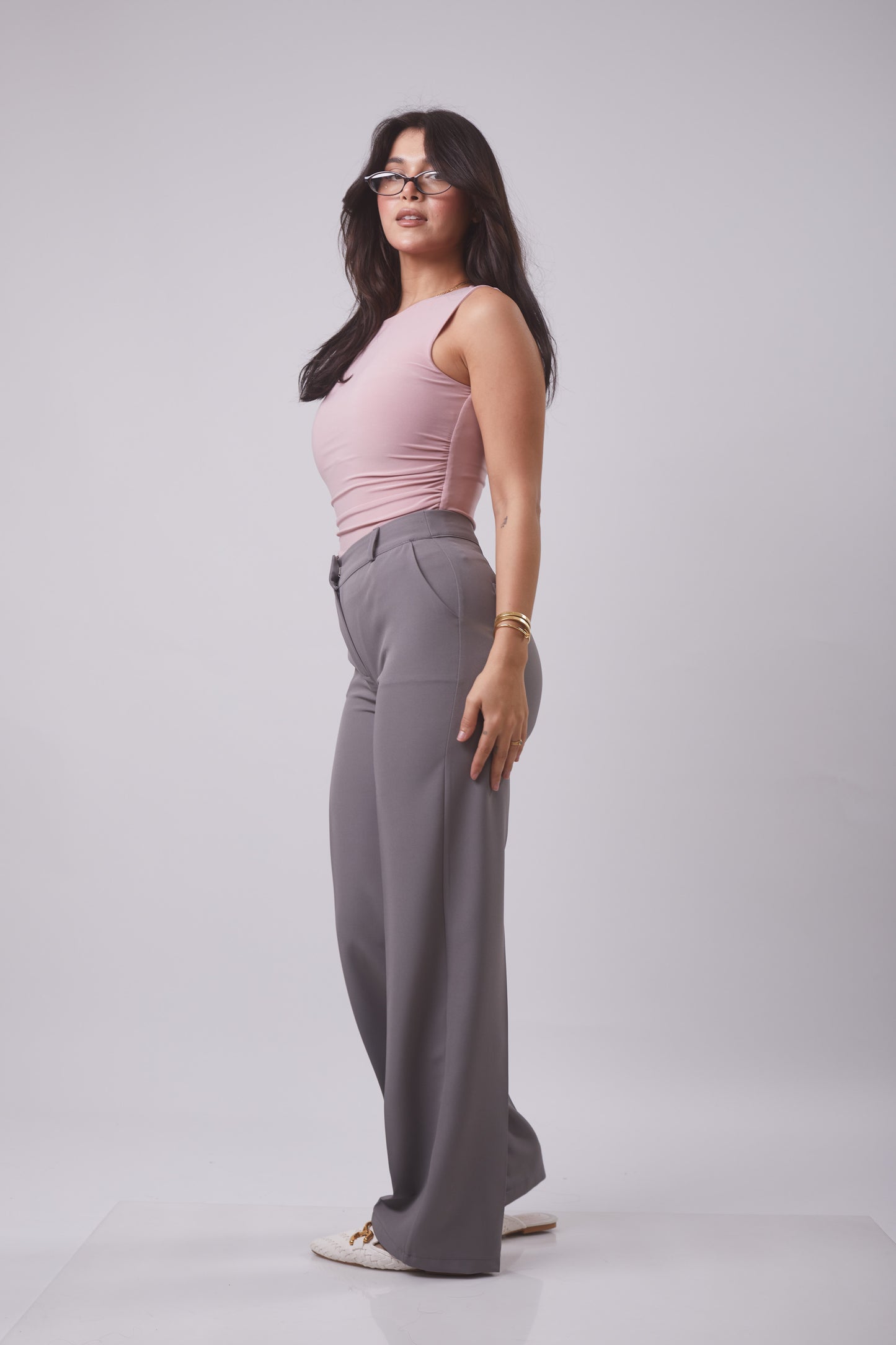 Structured straight-leg Pant