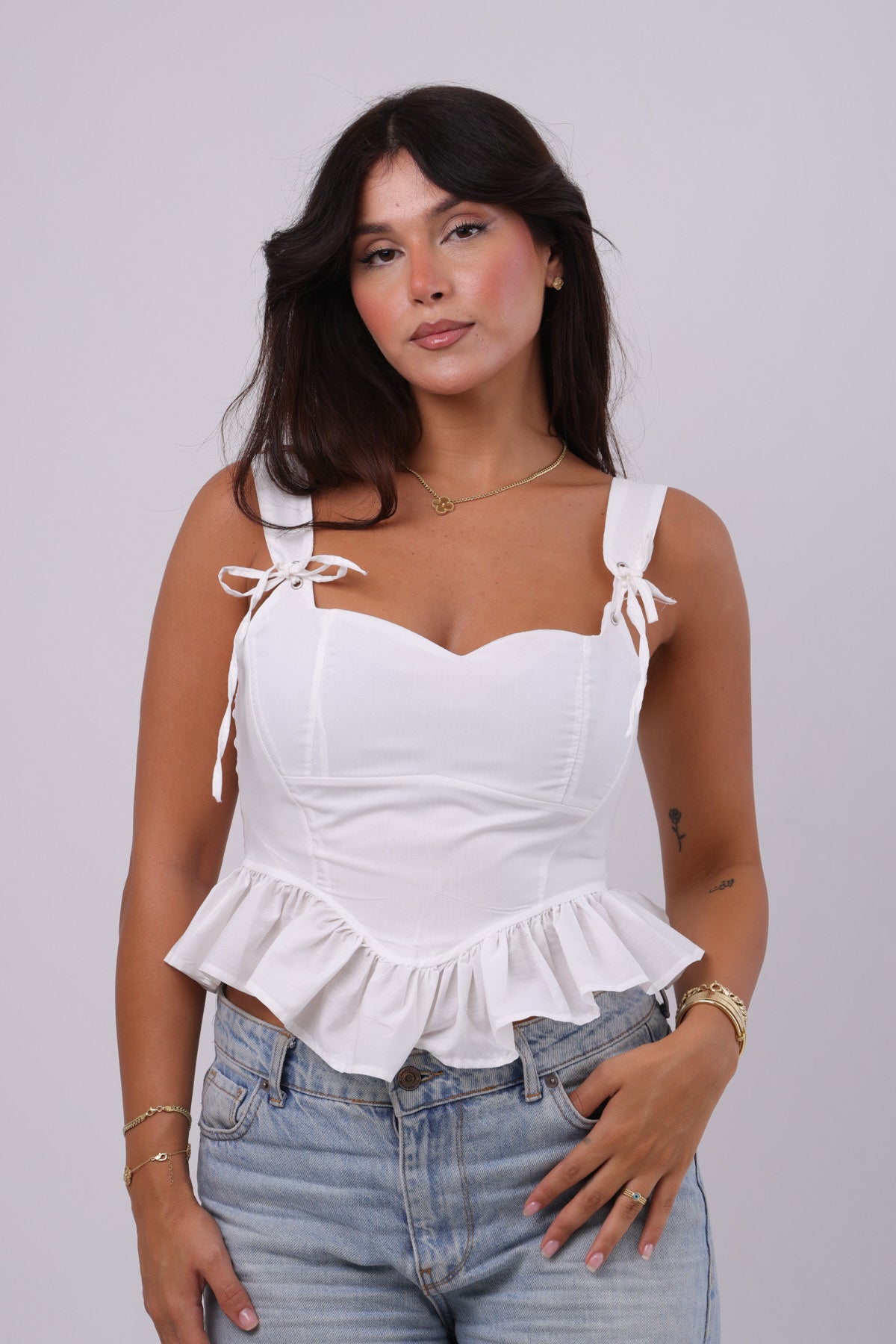 Ruffle Corset Top