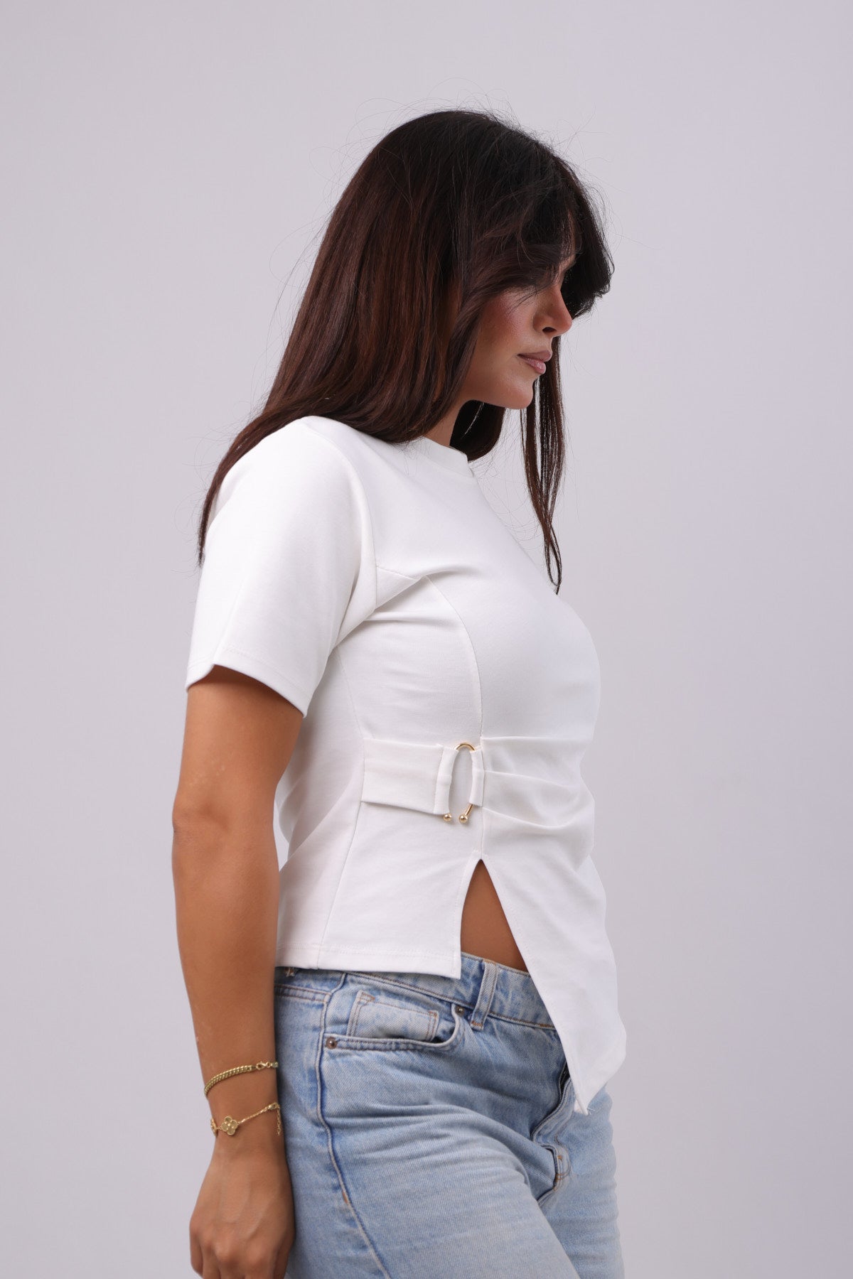 Buckle-Detail Tee