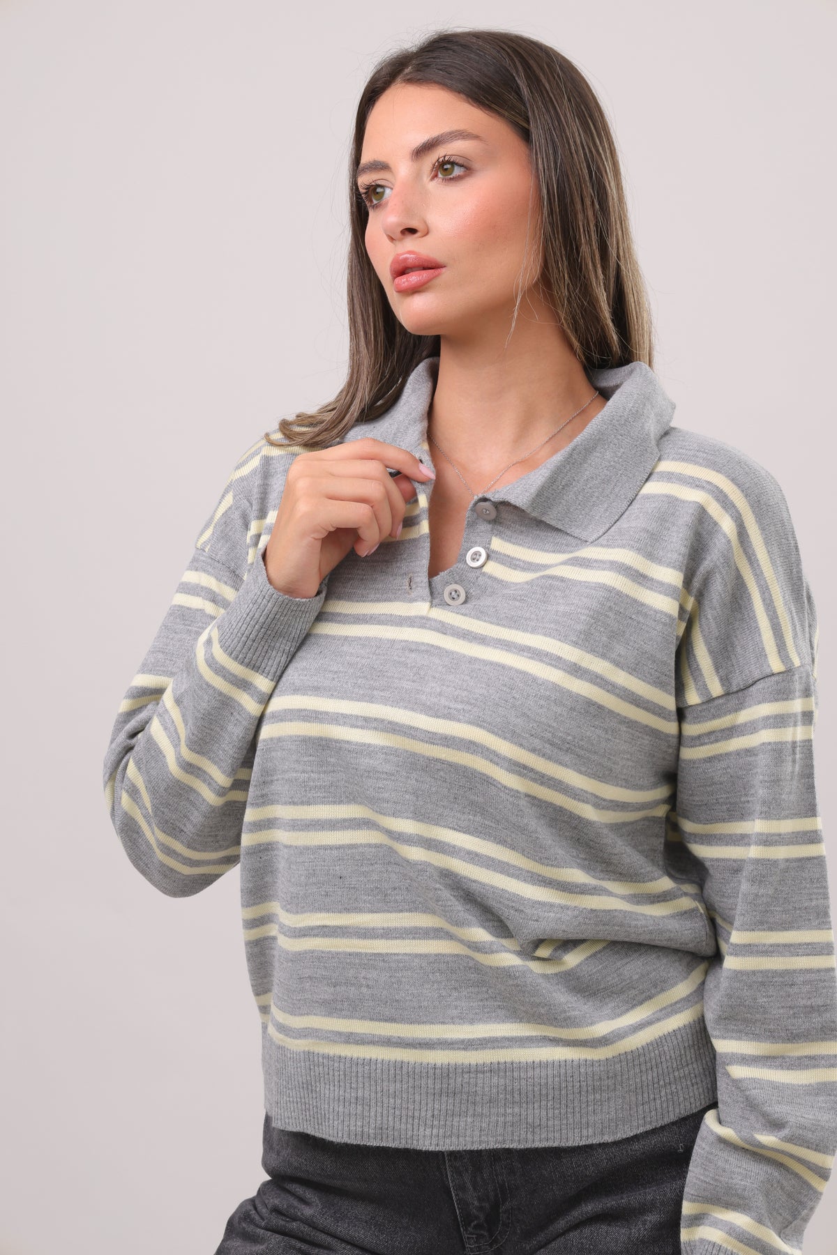 Double striped polo