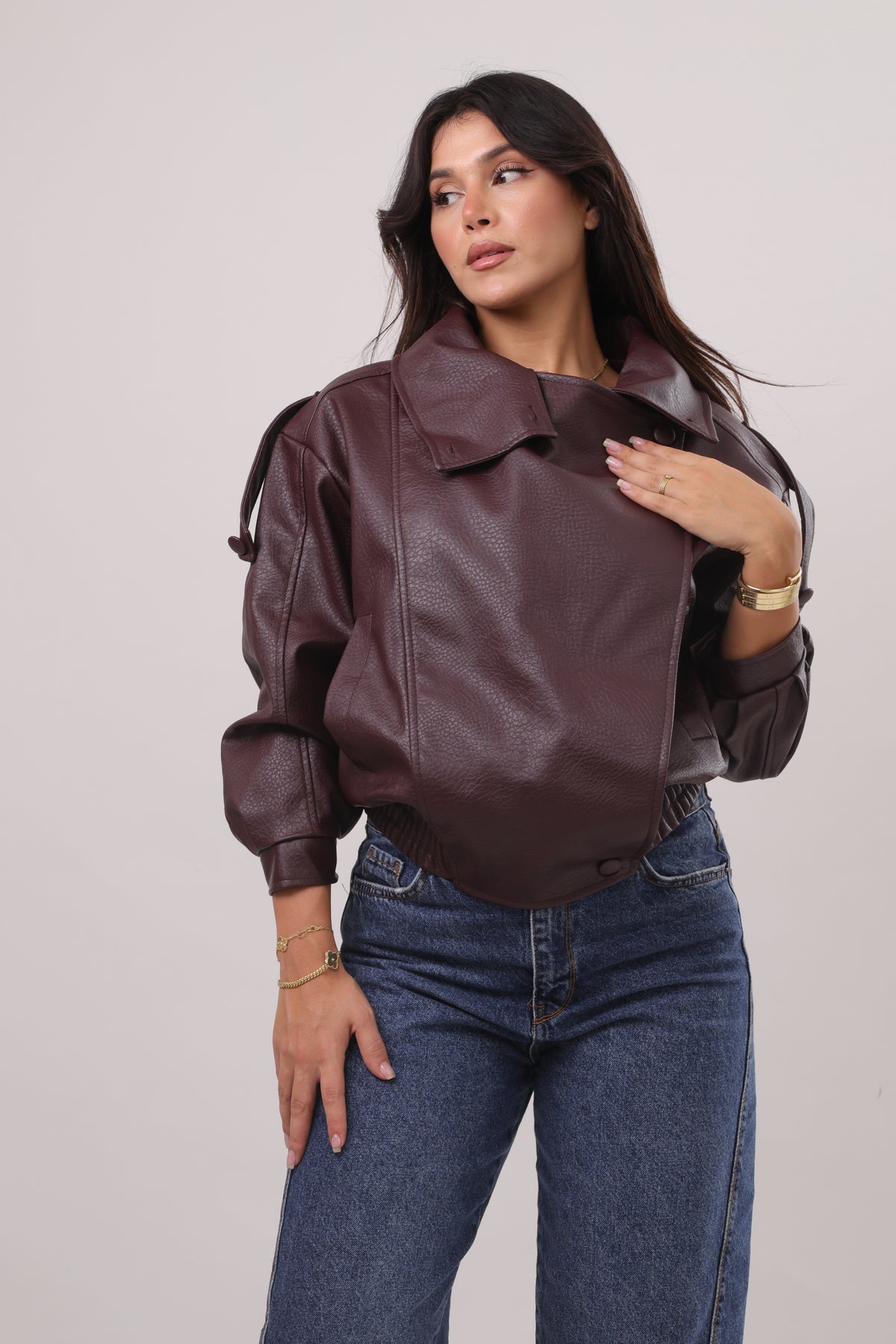 The leather bomber jacket