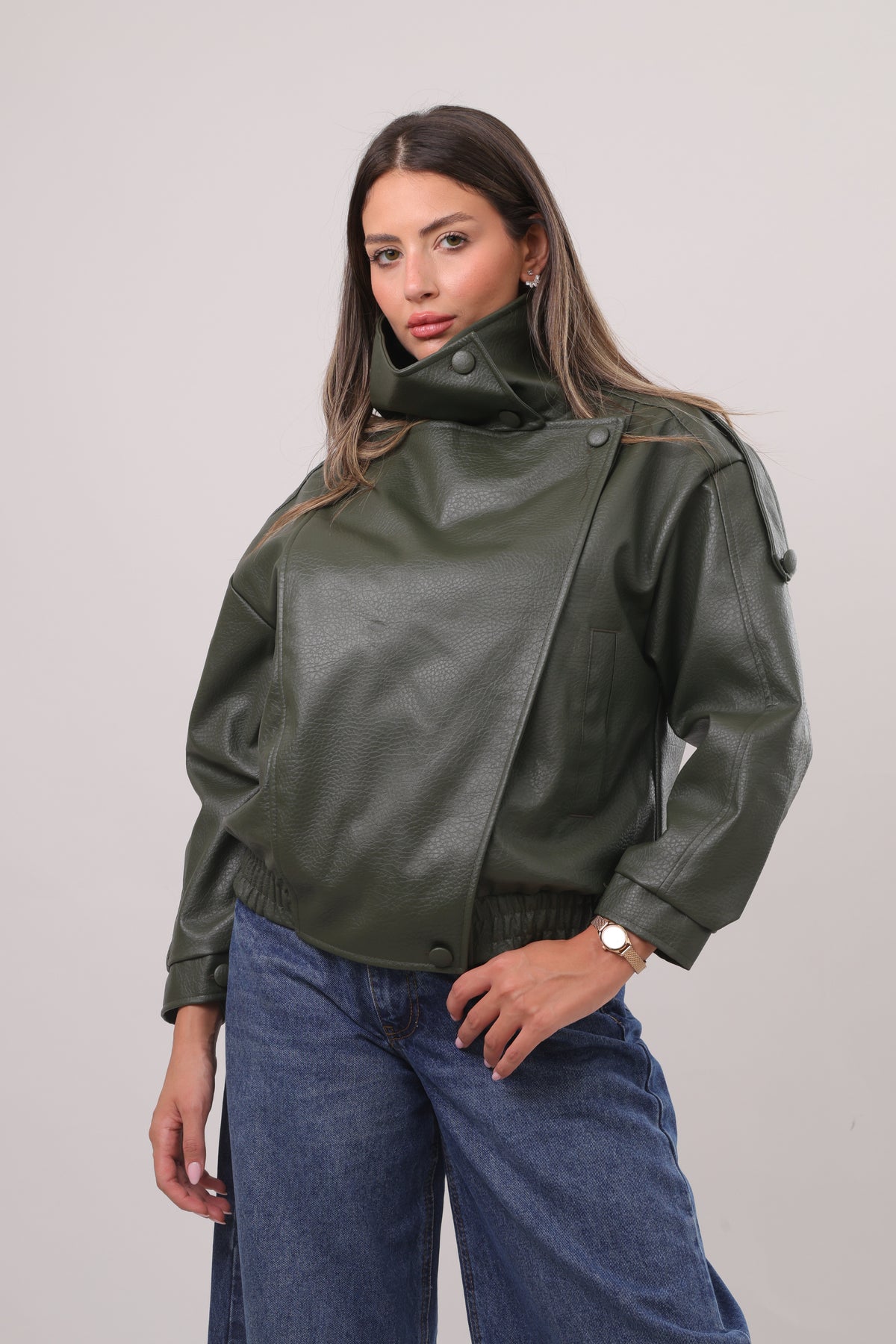 The leather bomber jacket
