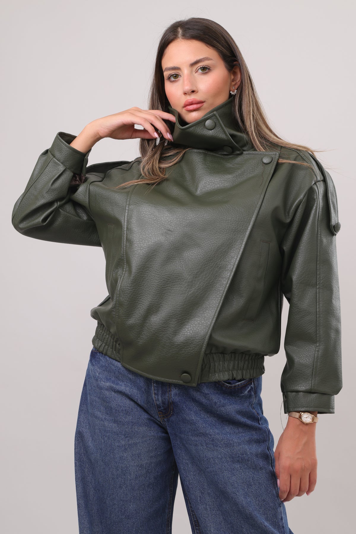 The leather bomber jacket
