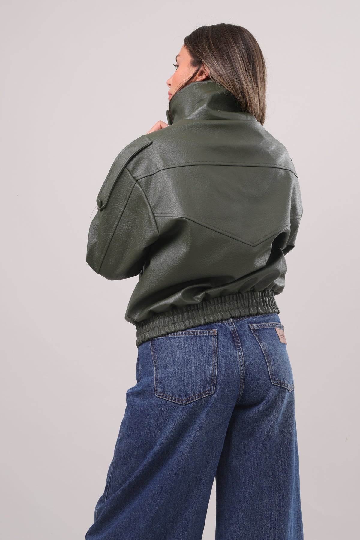 The leather bomber jacket