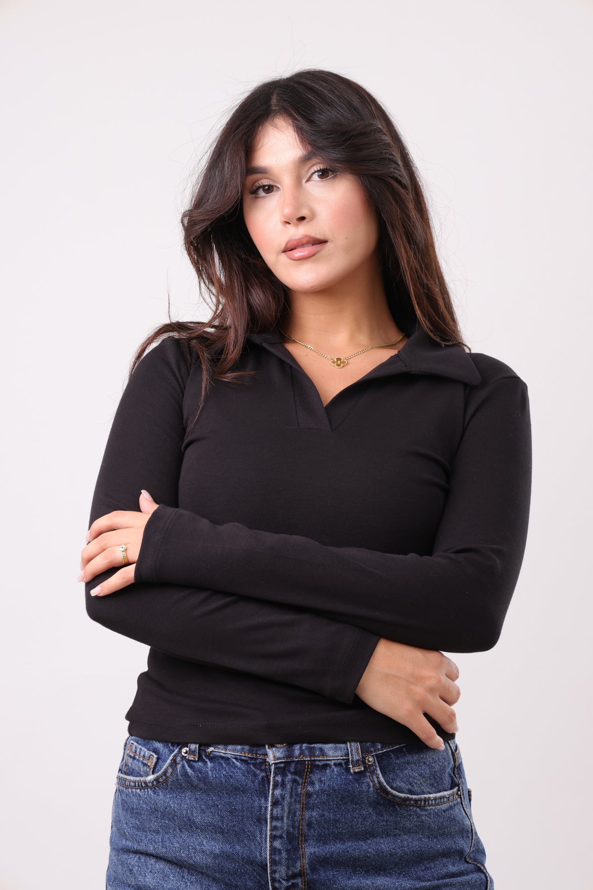 The cotton polo top