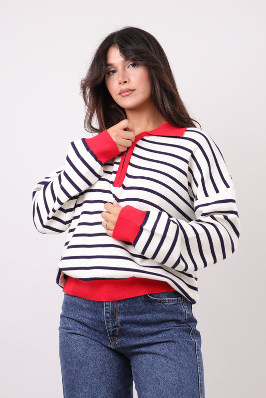 The striped zip kniT