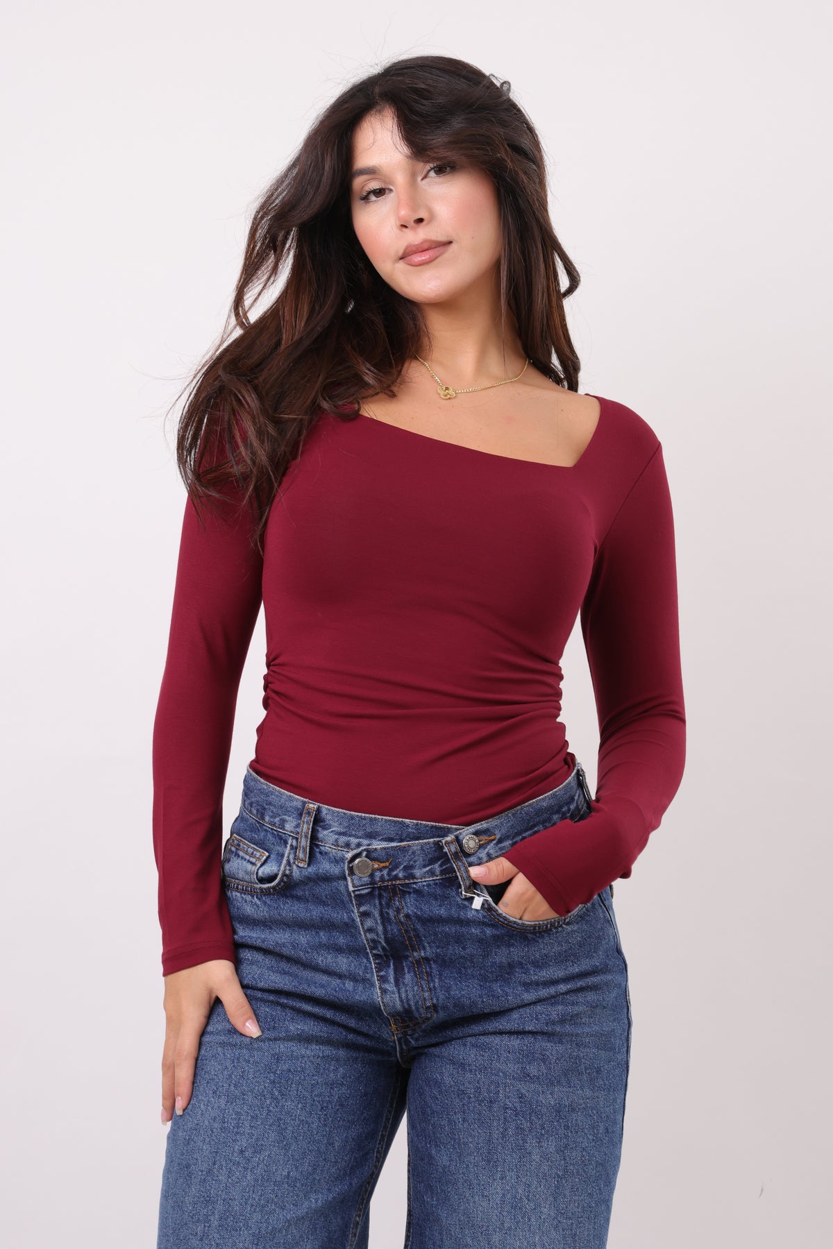 Square neck long sleeves Basic