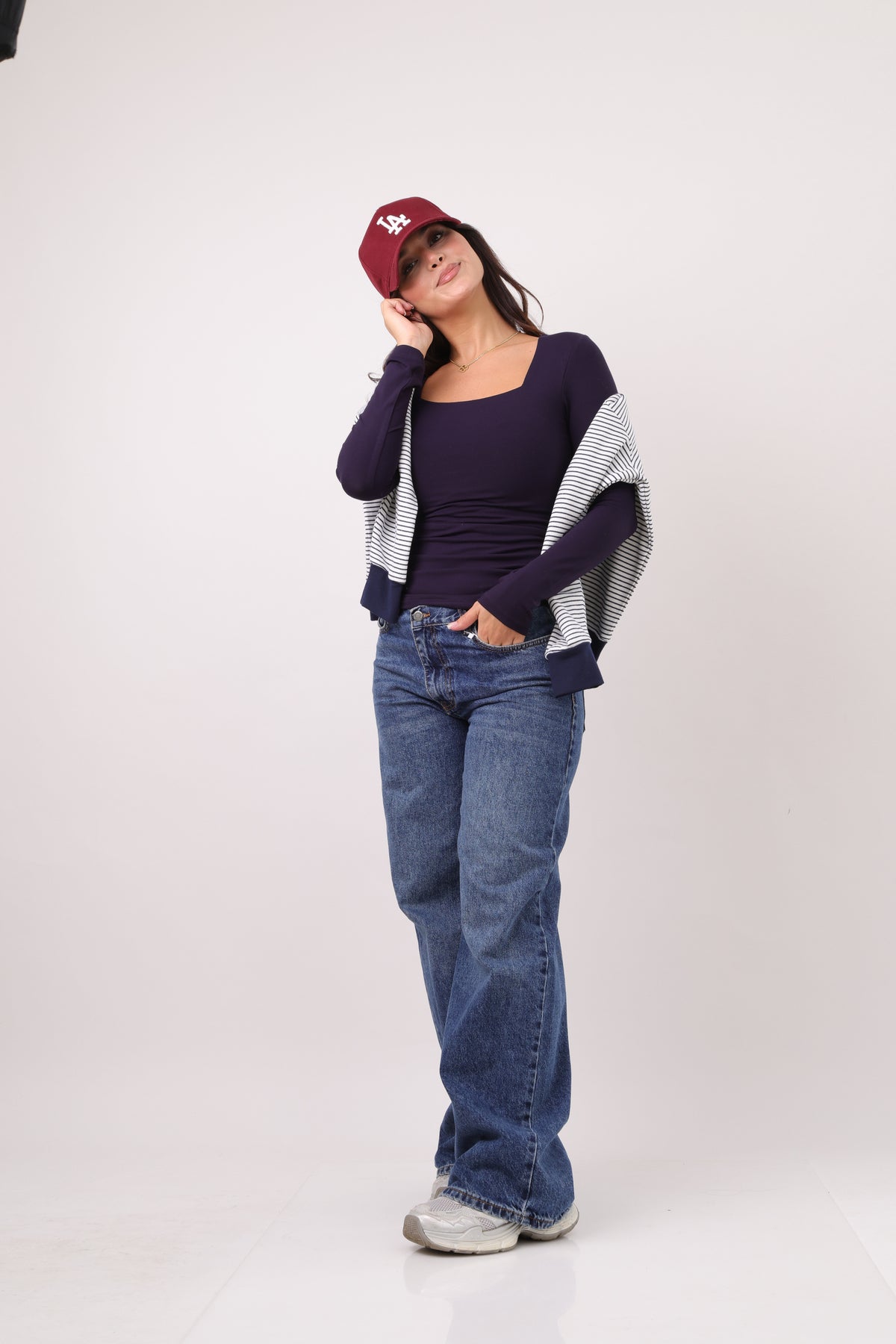 Square neck long sleeves Basic