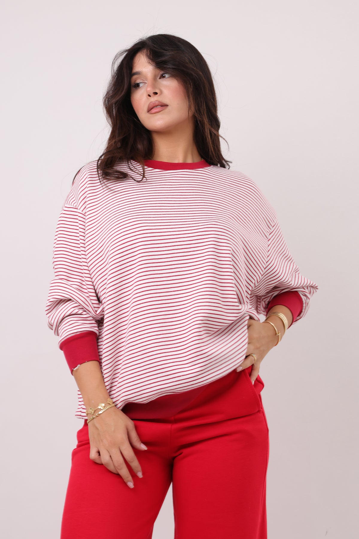 Relaxed stripe top