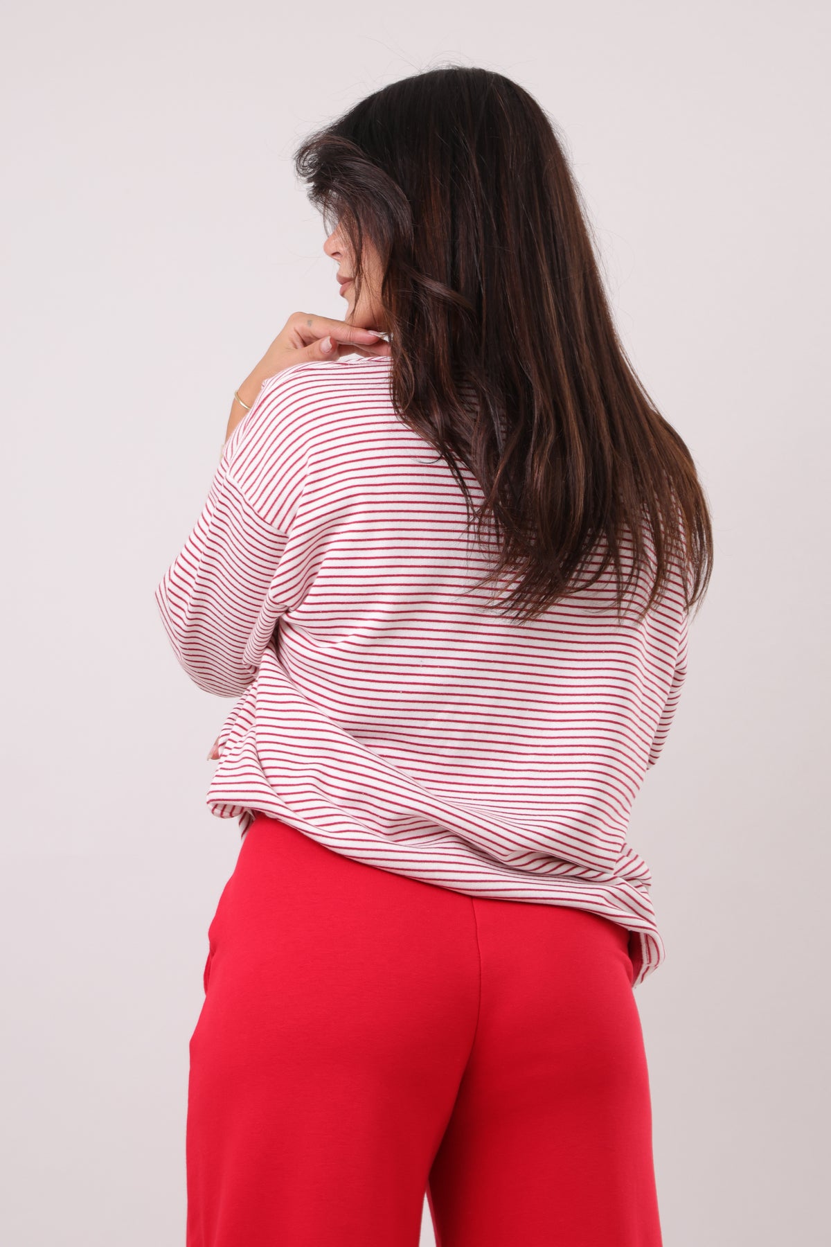 Relaxed stripe top