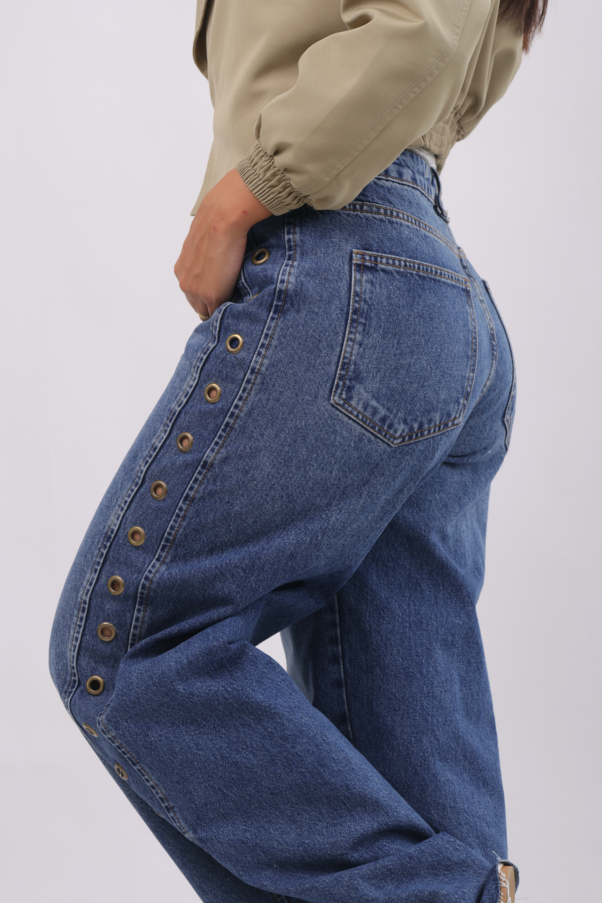 The Eyelit Wide-leg denim