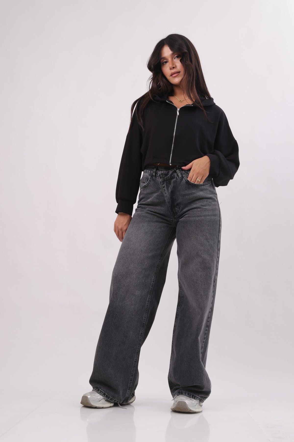 Greyish-Black Denim
