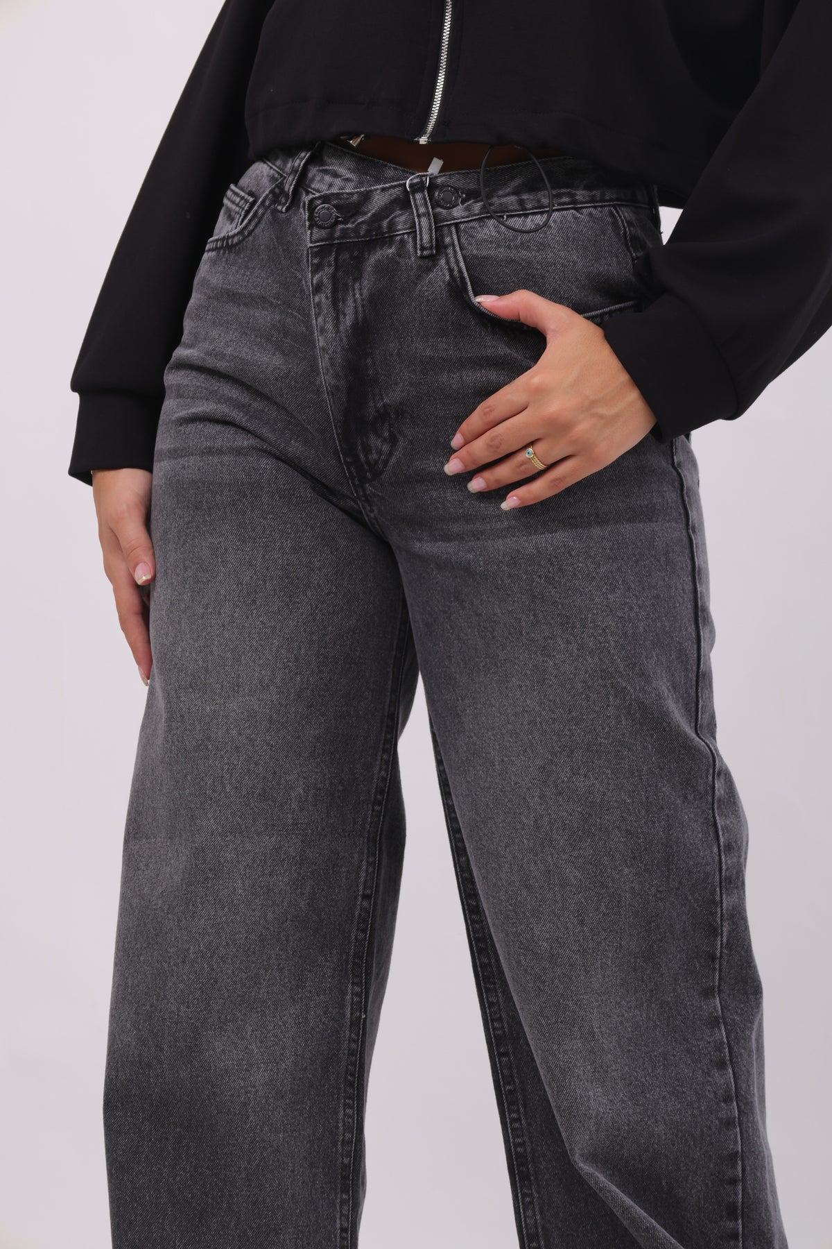 Greyish-Black Denim