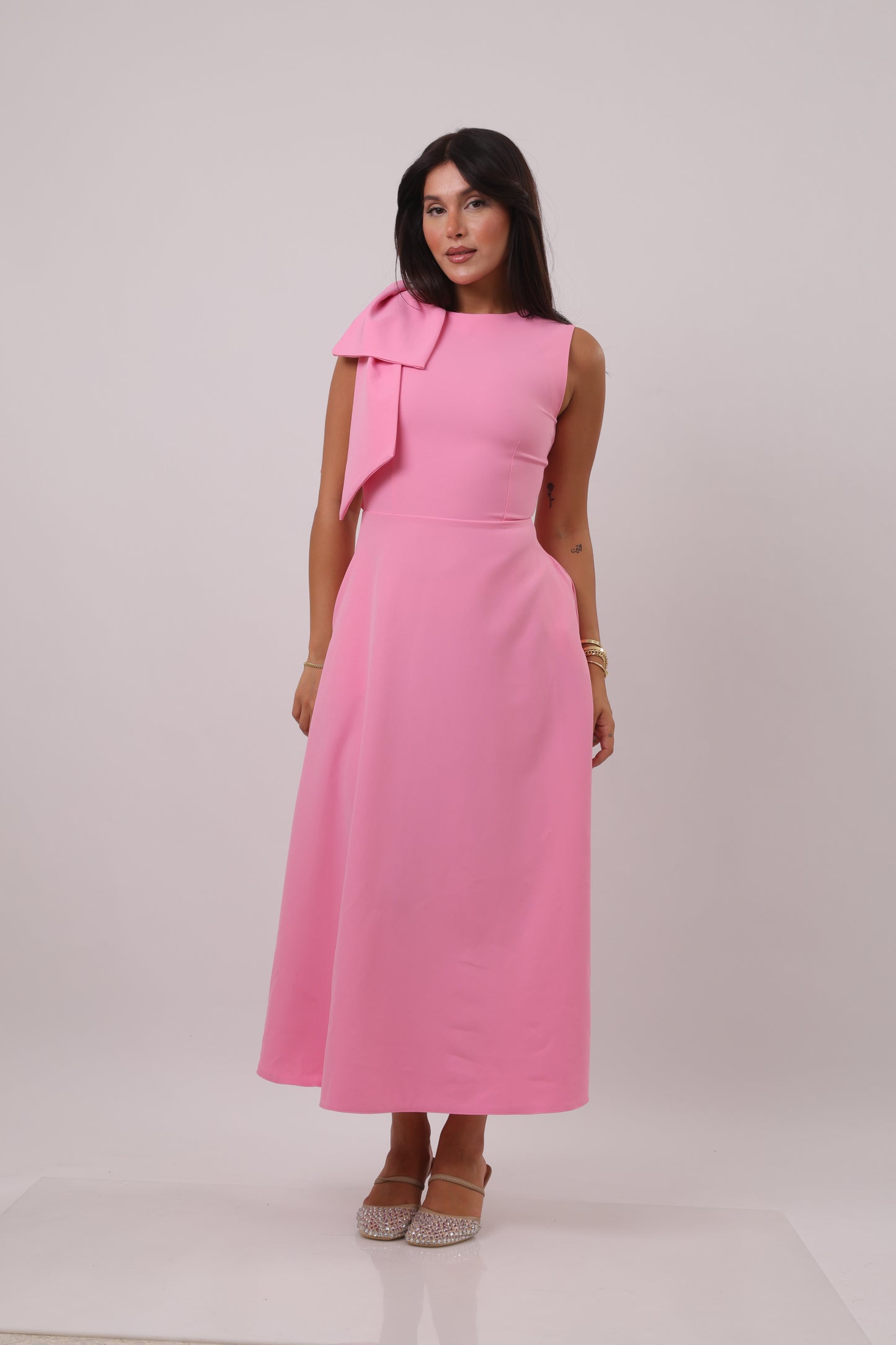 Bow Midi Dress