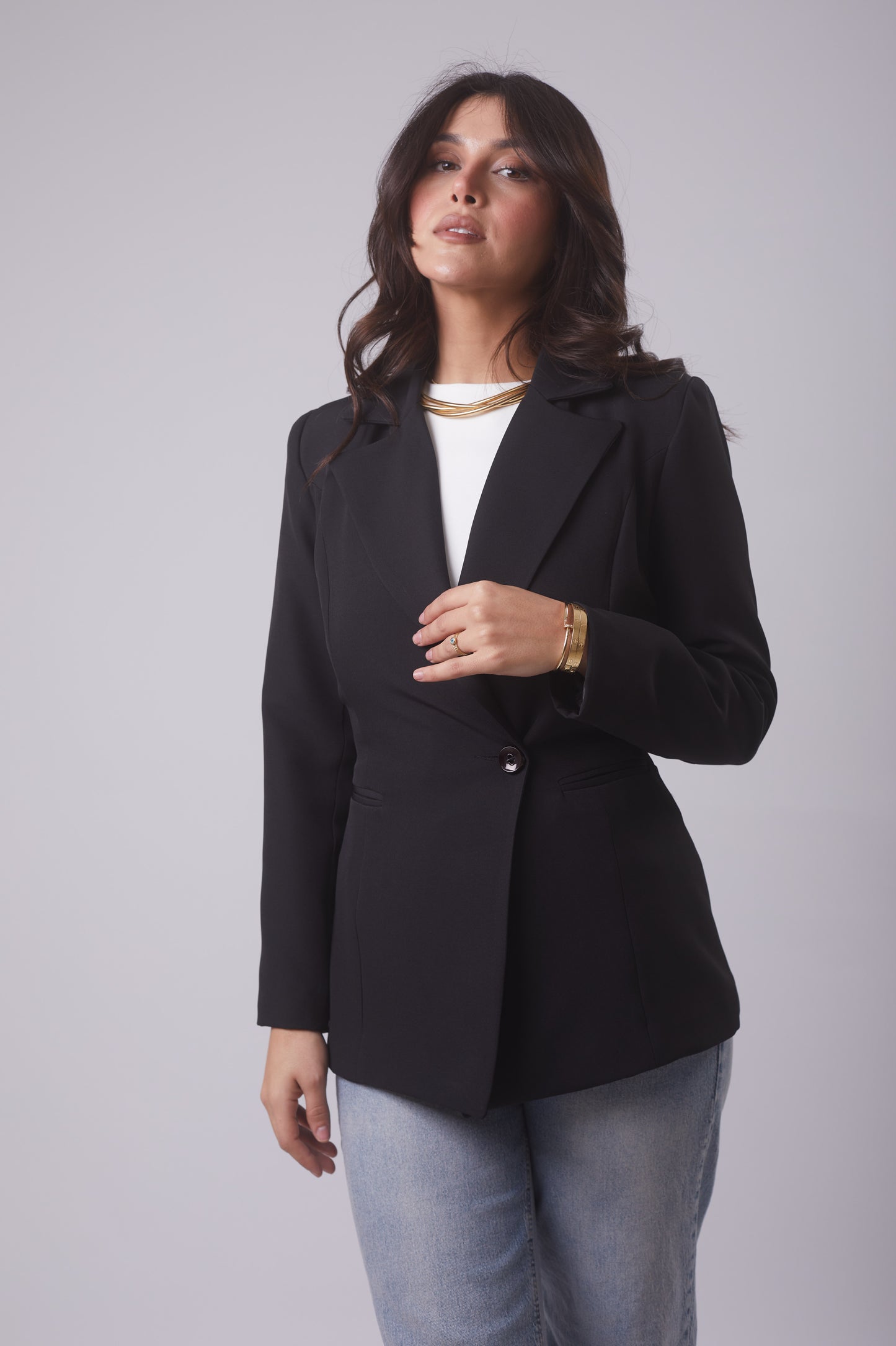 Hourglass Fit Belted Blazer