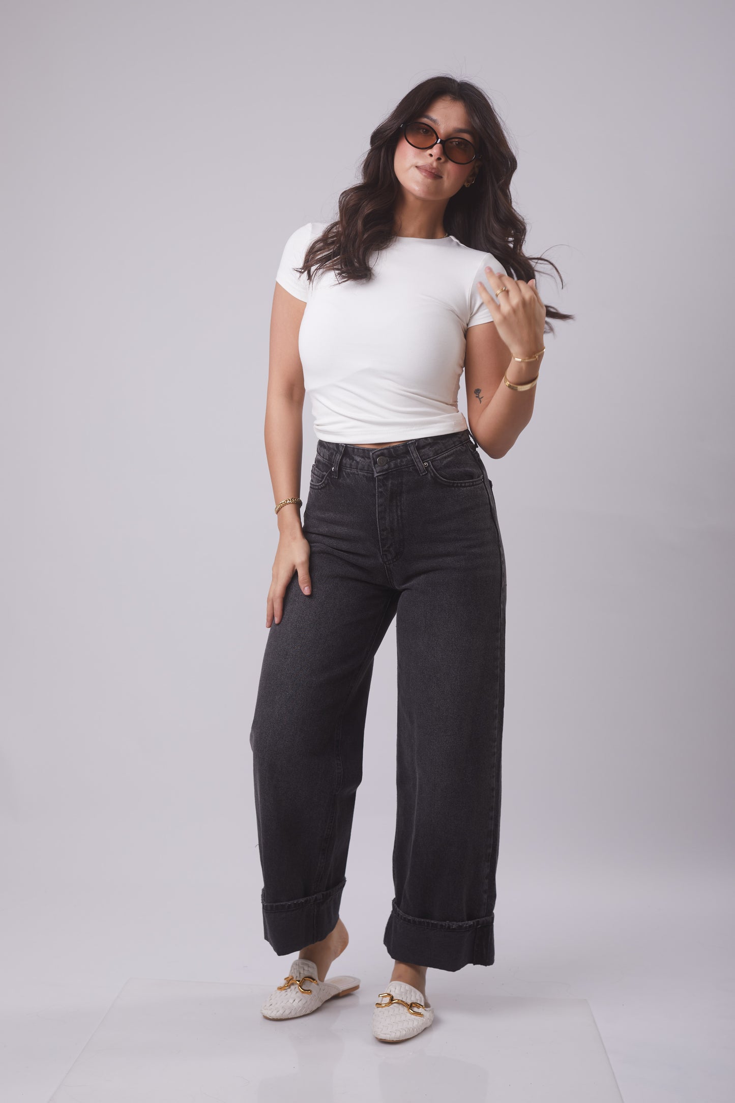 Charcoal Black washed Jeans