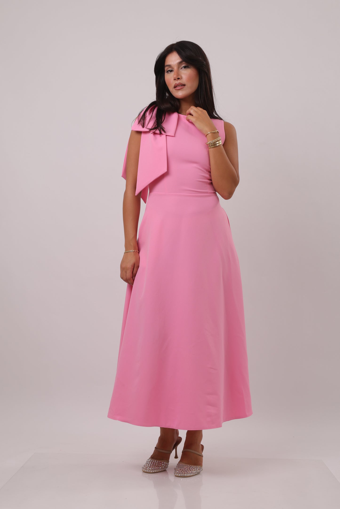 Bow Midi Dress