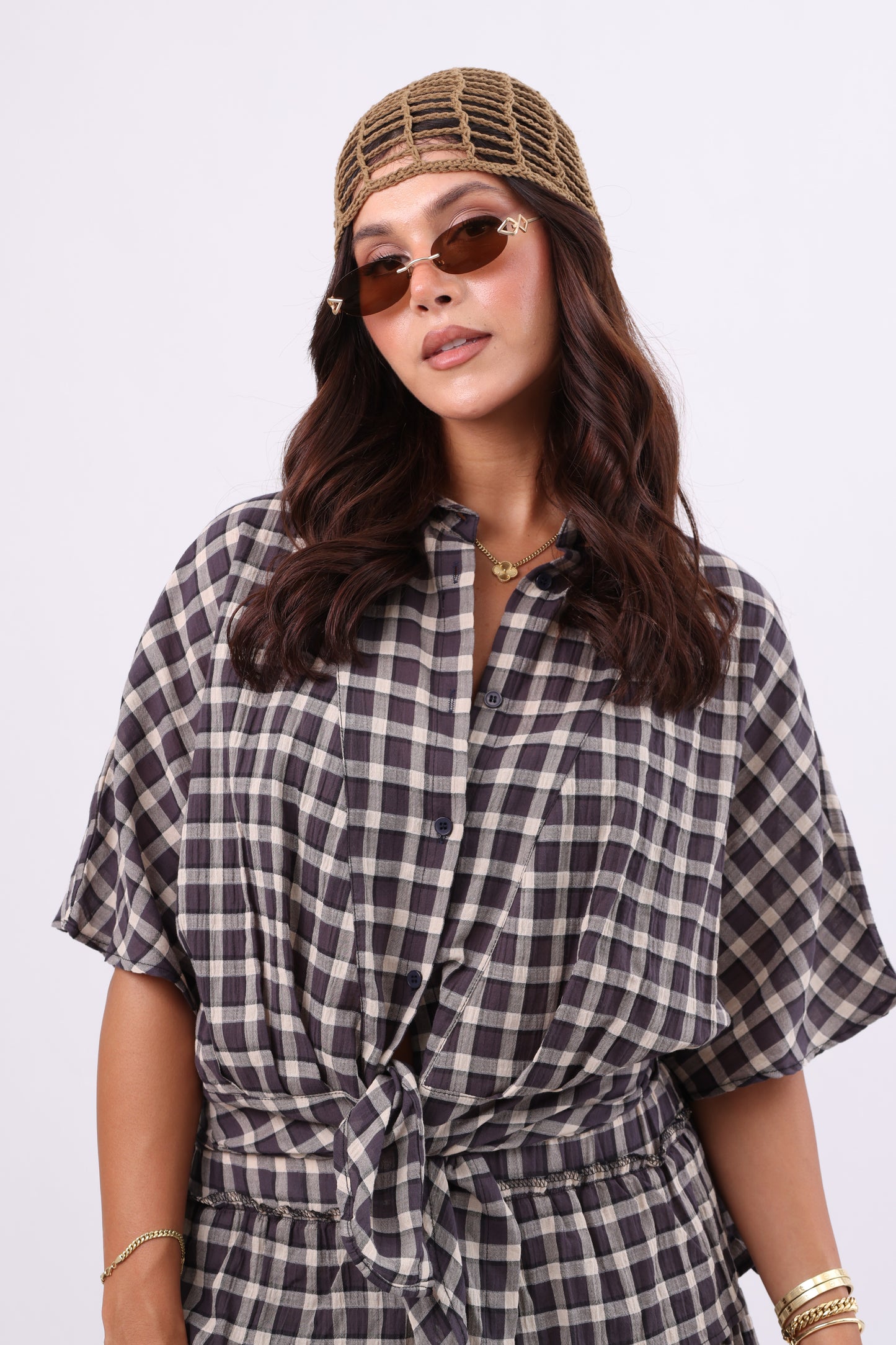 Gingham Tiered Set