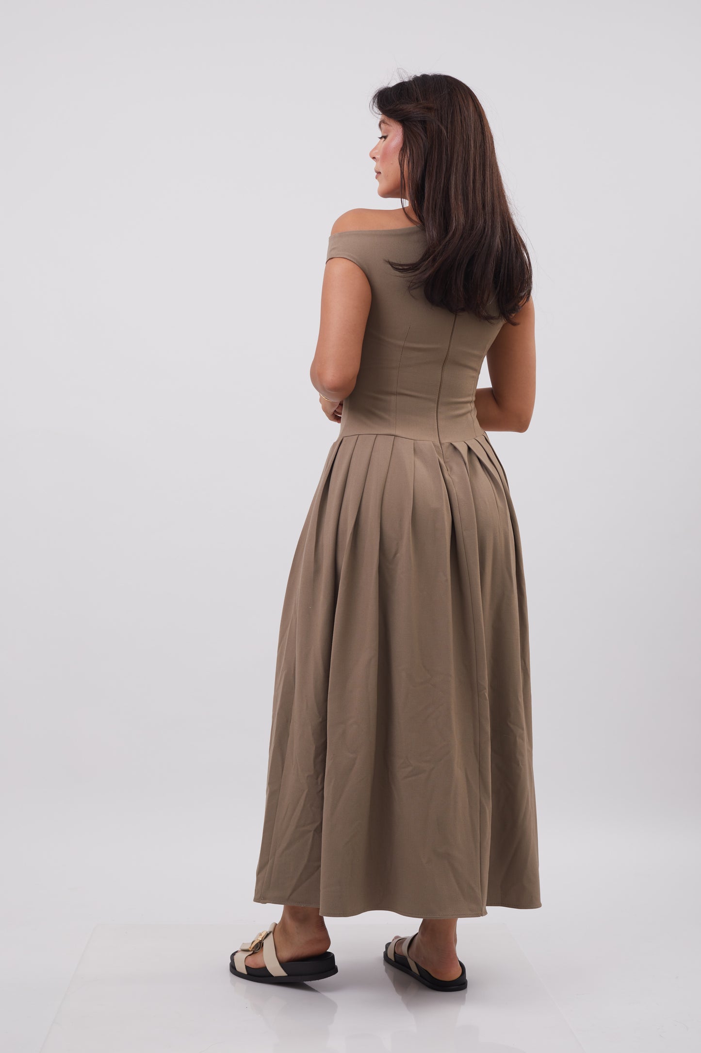 Asymmetric Midi Dress