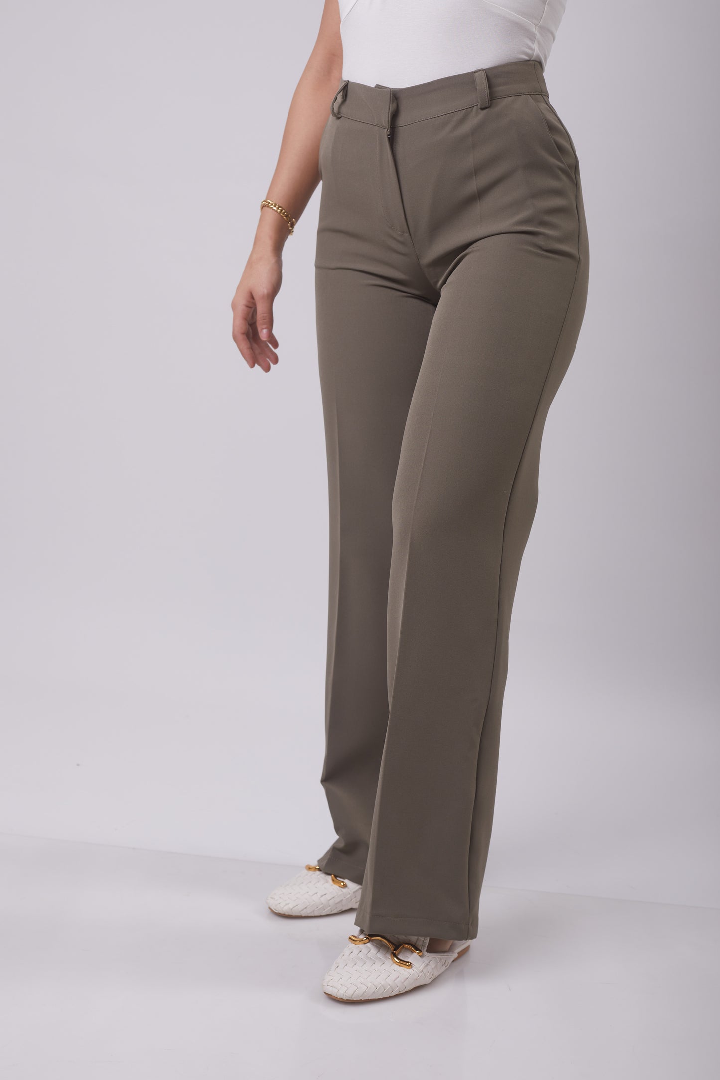 Structured straight-leg Pant