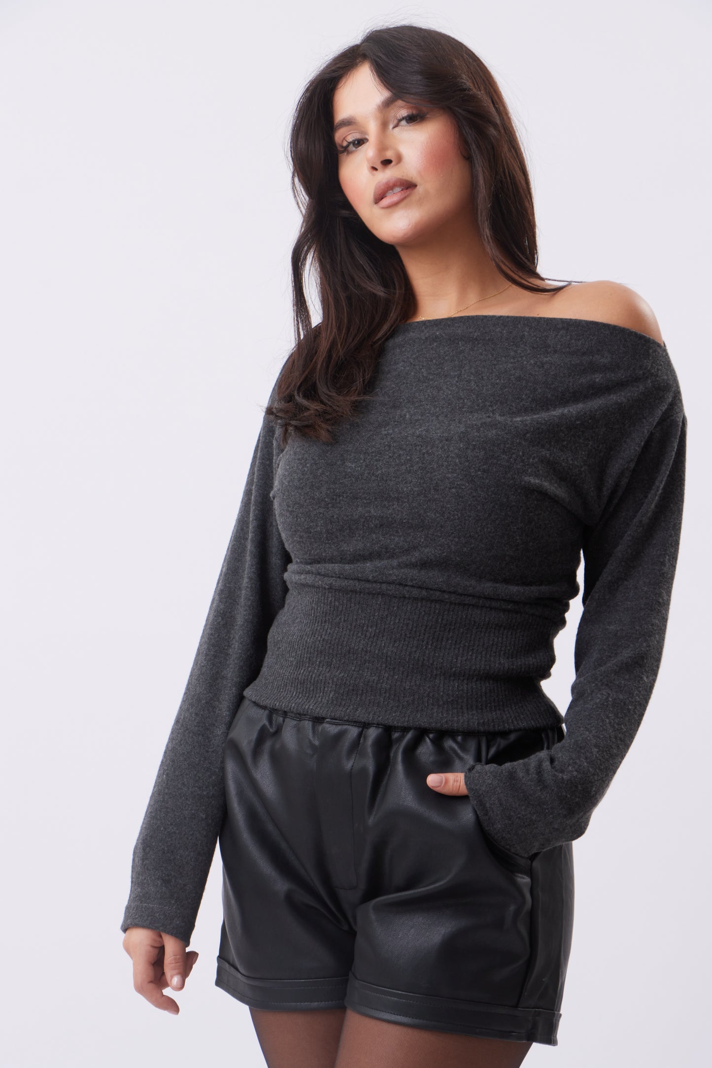 Aria Asymmetric Knit