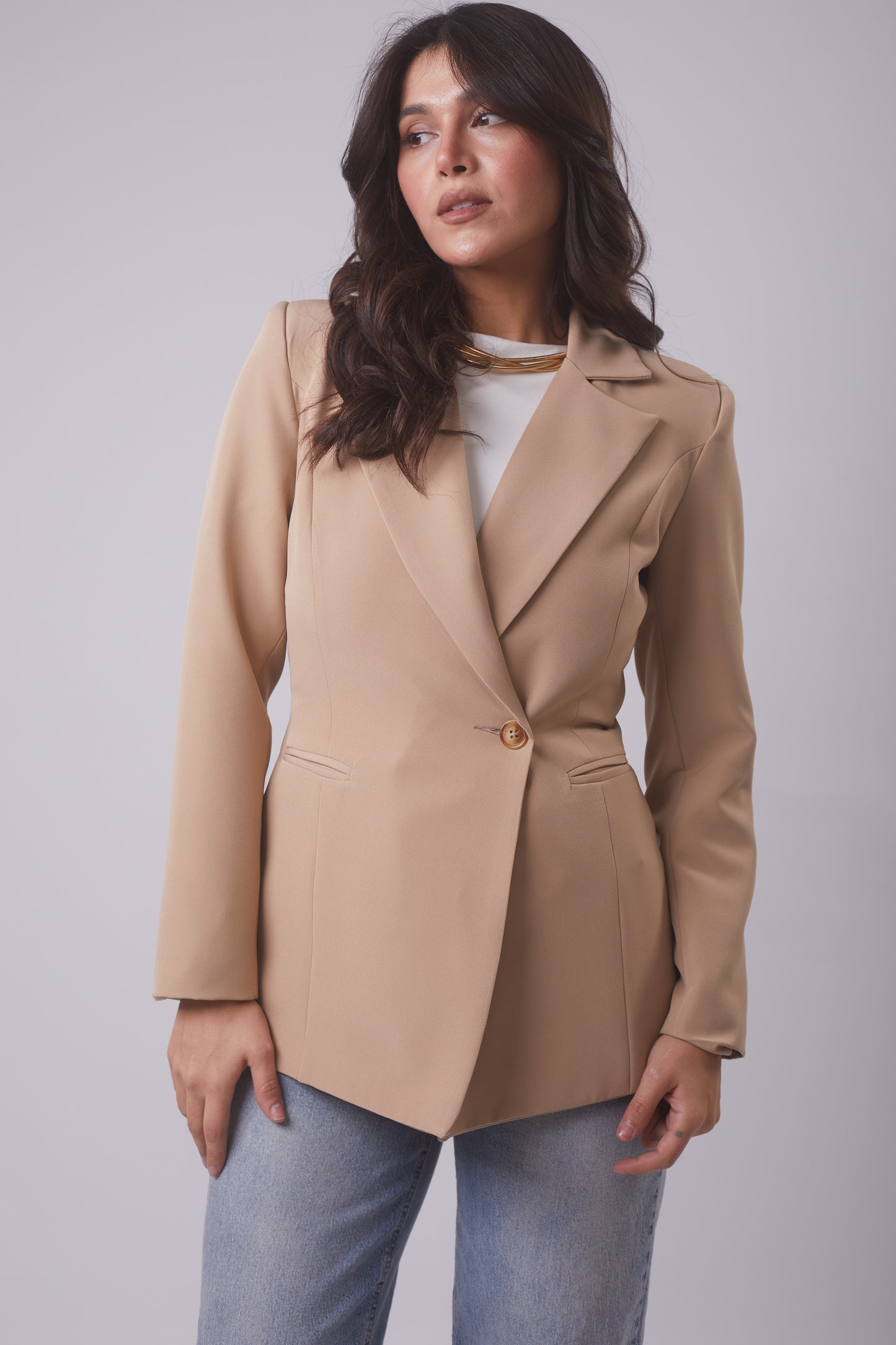 Hourglass Fit Belted Blazer