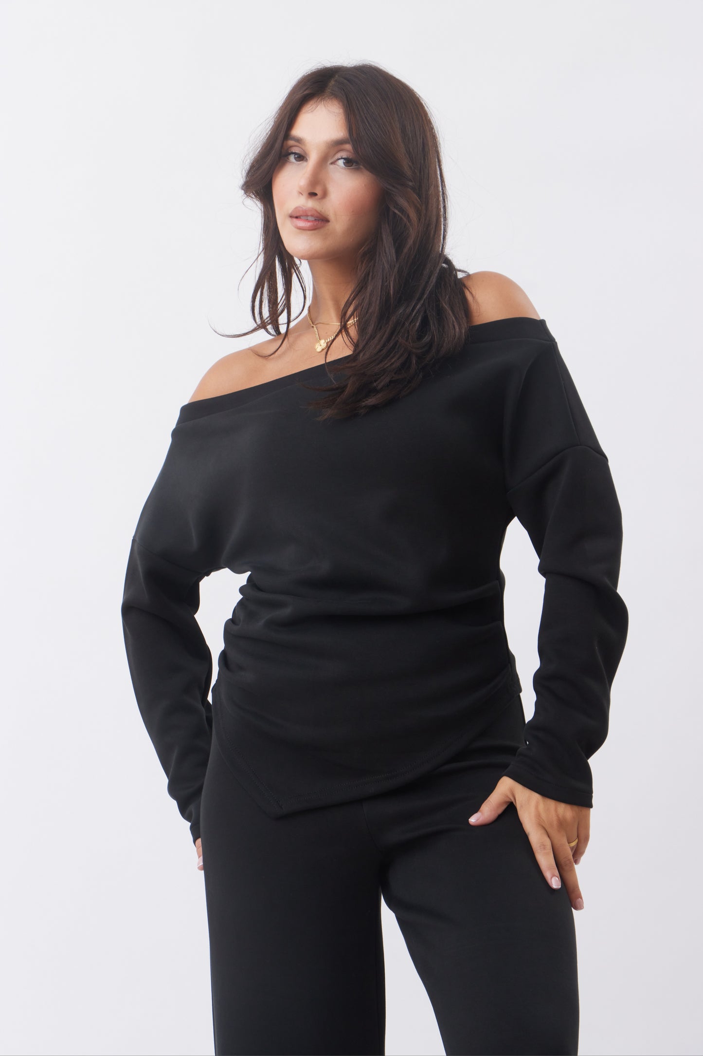 "Lysa"Off-shoulders Set Assymetric
